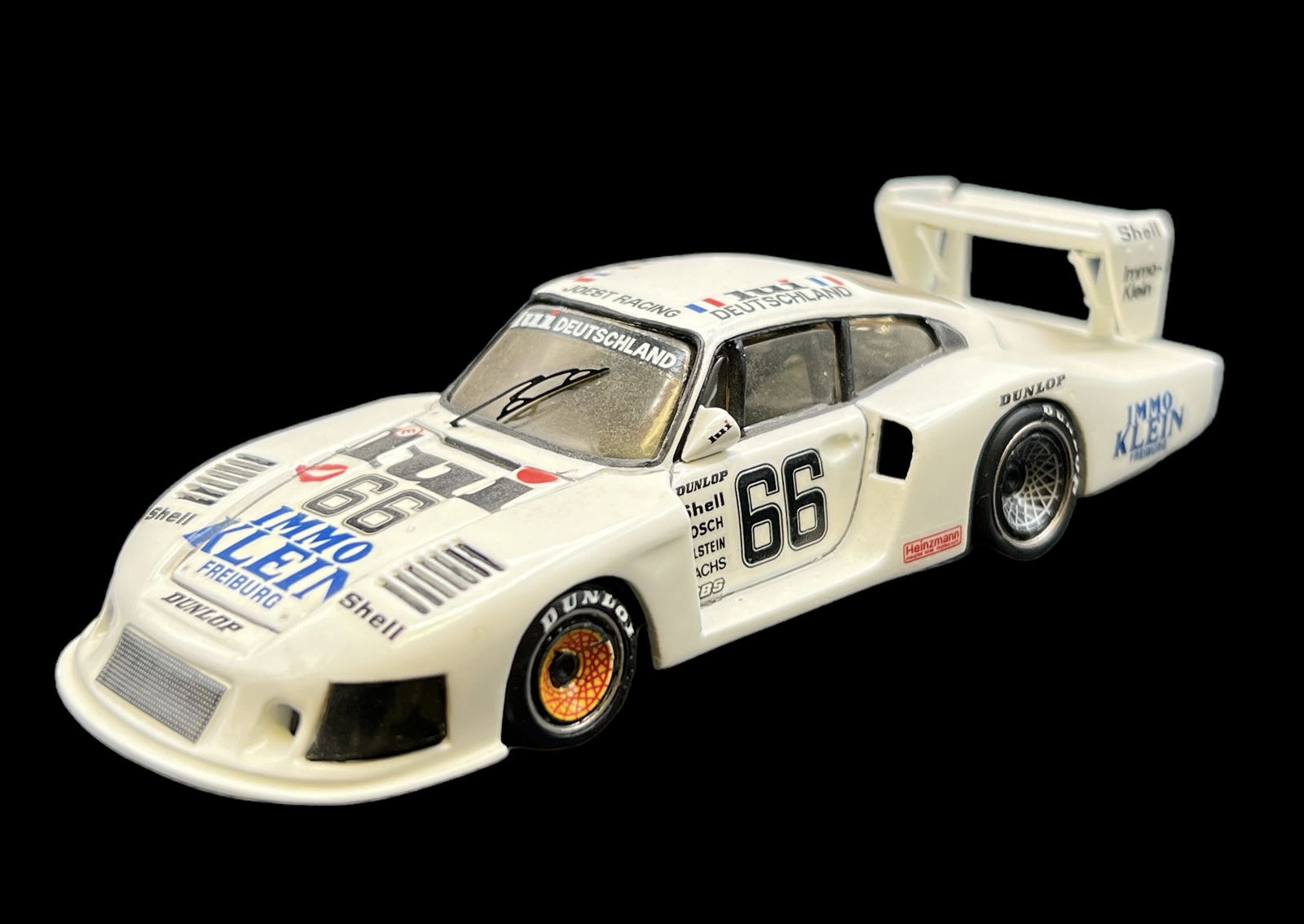 Vintage model car 1:43 WHITE PORSCHE 935/81 AMR: PROVENANCE - John Michael Frankenheimer was an American film and television director known for social dramas and action/suspense films. Among his credits were Birdman of Alcatraz, The Manchurian Candi