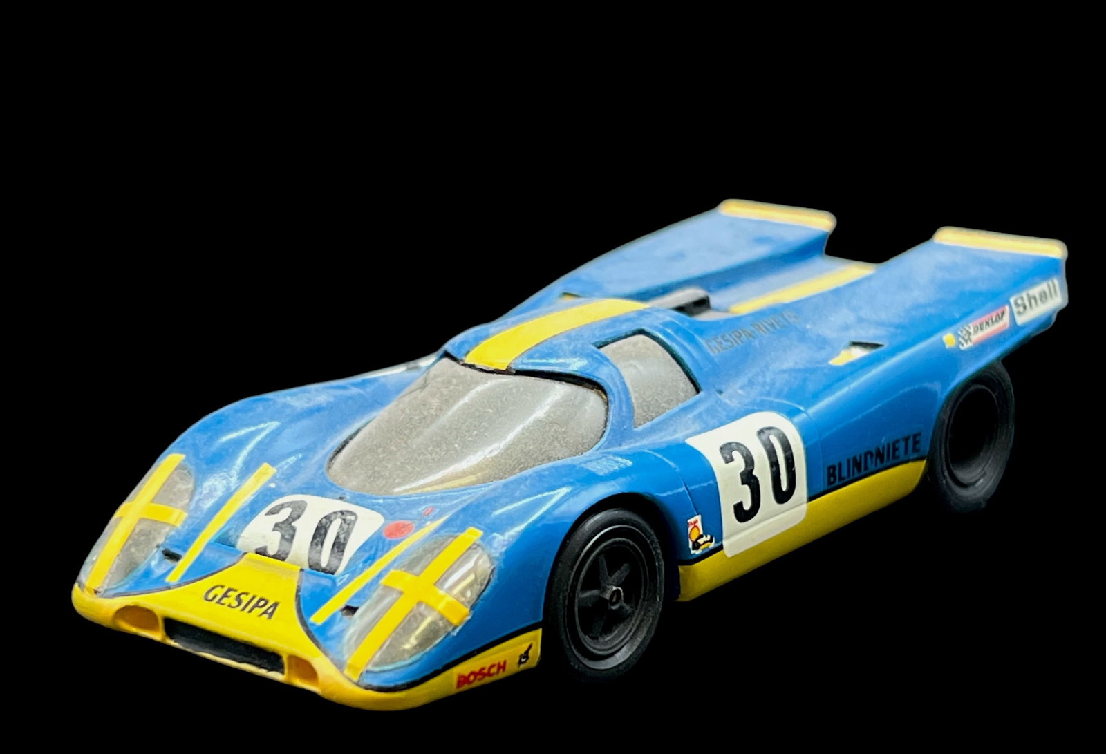 Vintage model car 1:43 Blue Porsche 917 K PM: PROVENANCE - John Michael Frankenheimer was an American film and television director known for social dramas and action/suspense films. Among his credits were Birdman of Alcatraz, The Manchurian Candi
