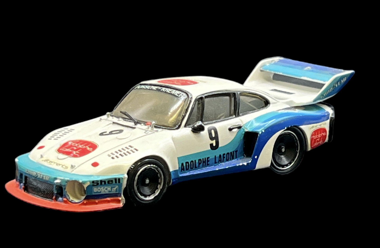 Vintage model car 1:43 White Porsche 935 turbo record: PROVENANCE - John Michael Frankenheimer was an American film and television director known for social dramas and action/suspense films. Among his credits were Birdman of Alcatraz, The Manchurian Candi