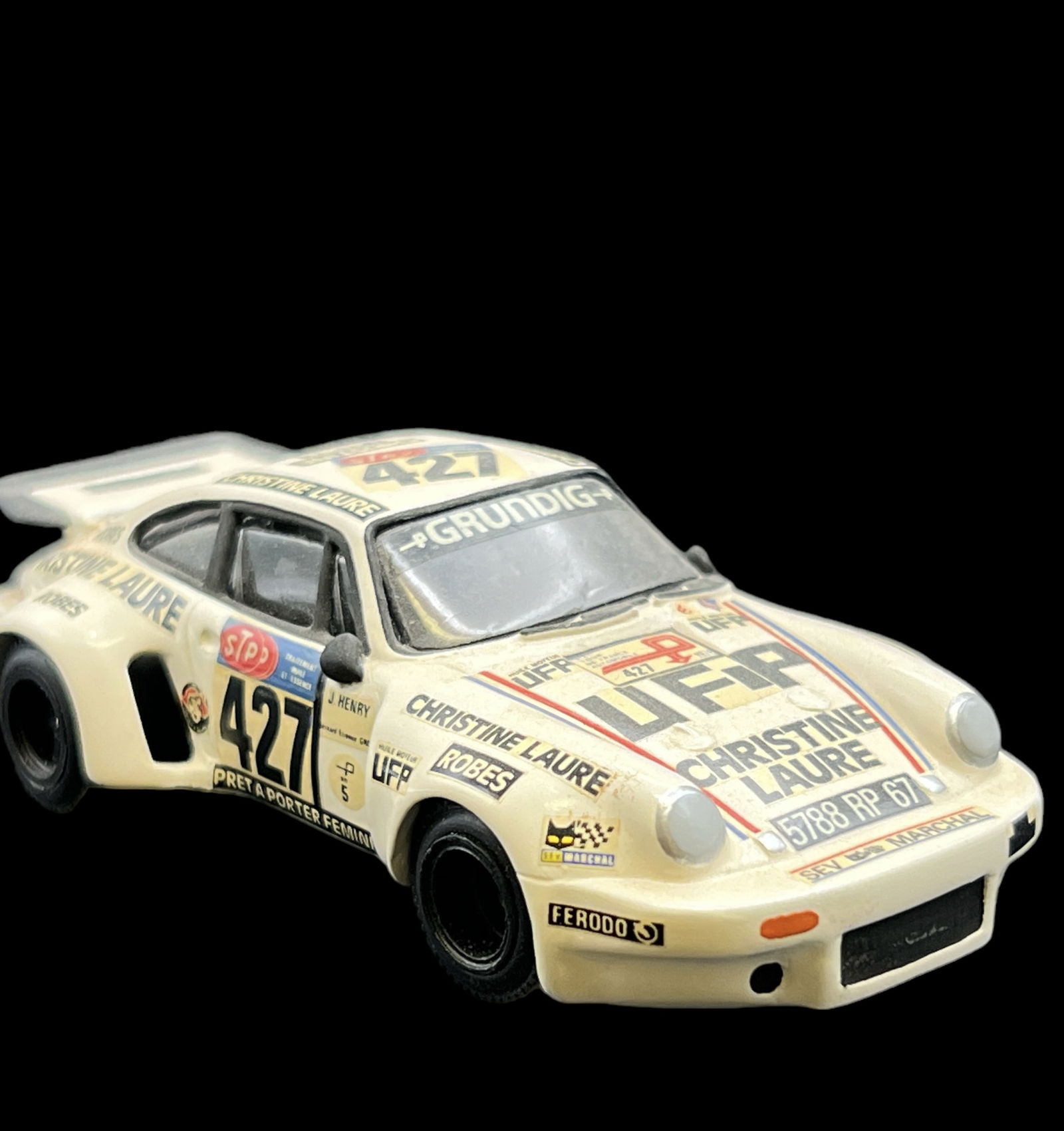 Vintage model car 1:43 White Porsche RSR Grand Prix models: PROVENANCE - John Michael Frankenheimer was an American film and television director known for social dramas and action/suspense films. Among his credits were Birdman of Alcatraz, The Manchurian Candi