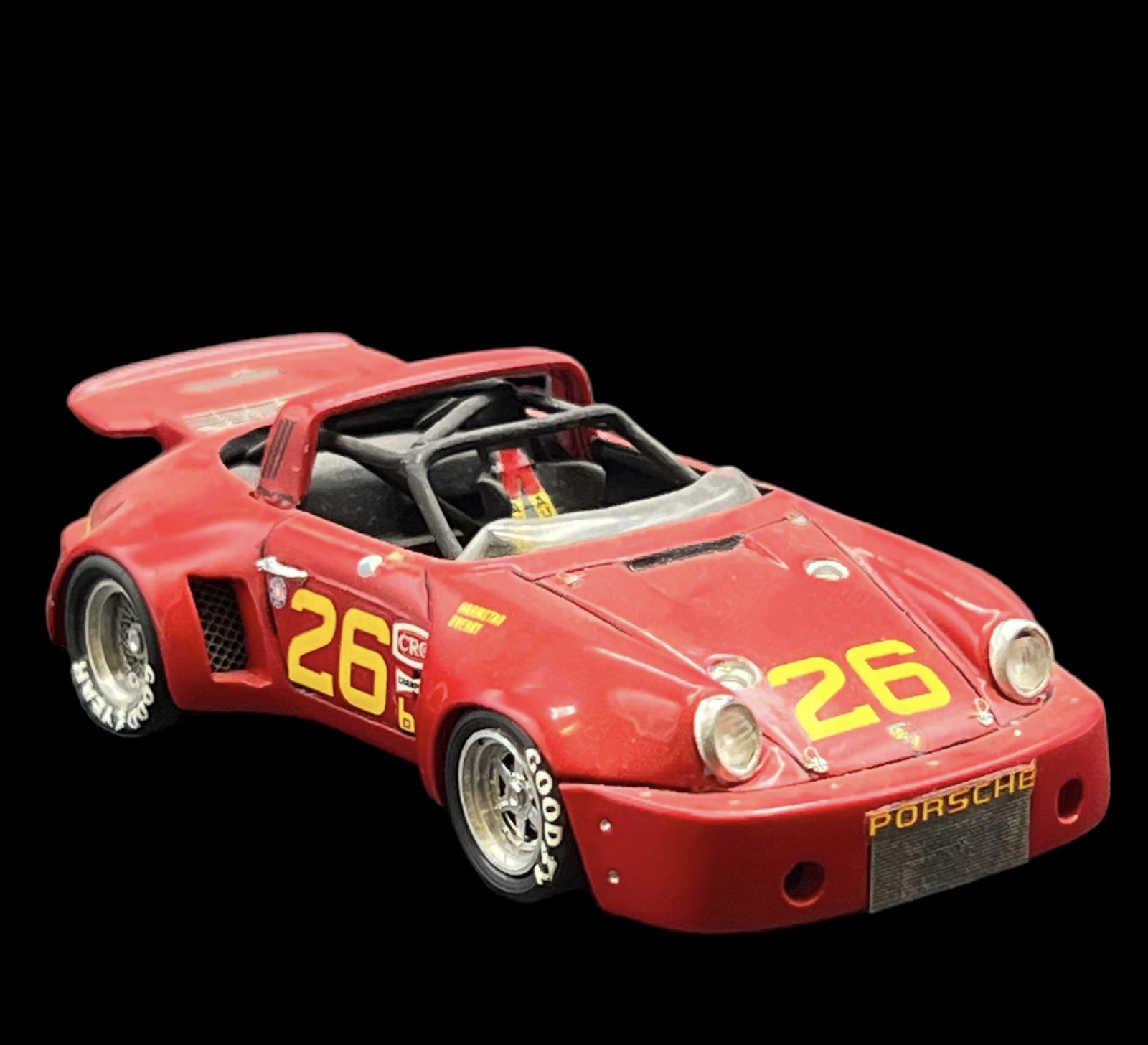 Vintage model car 1:43 red Porsche RSR: PROVENANCE - John Michael Frankenheimer was an American film and television director known for social dramas and action/suspense films. Among his credits were Birdman of Alcatraz, The Manchurian Candi