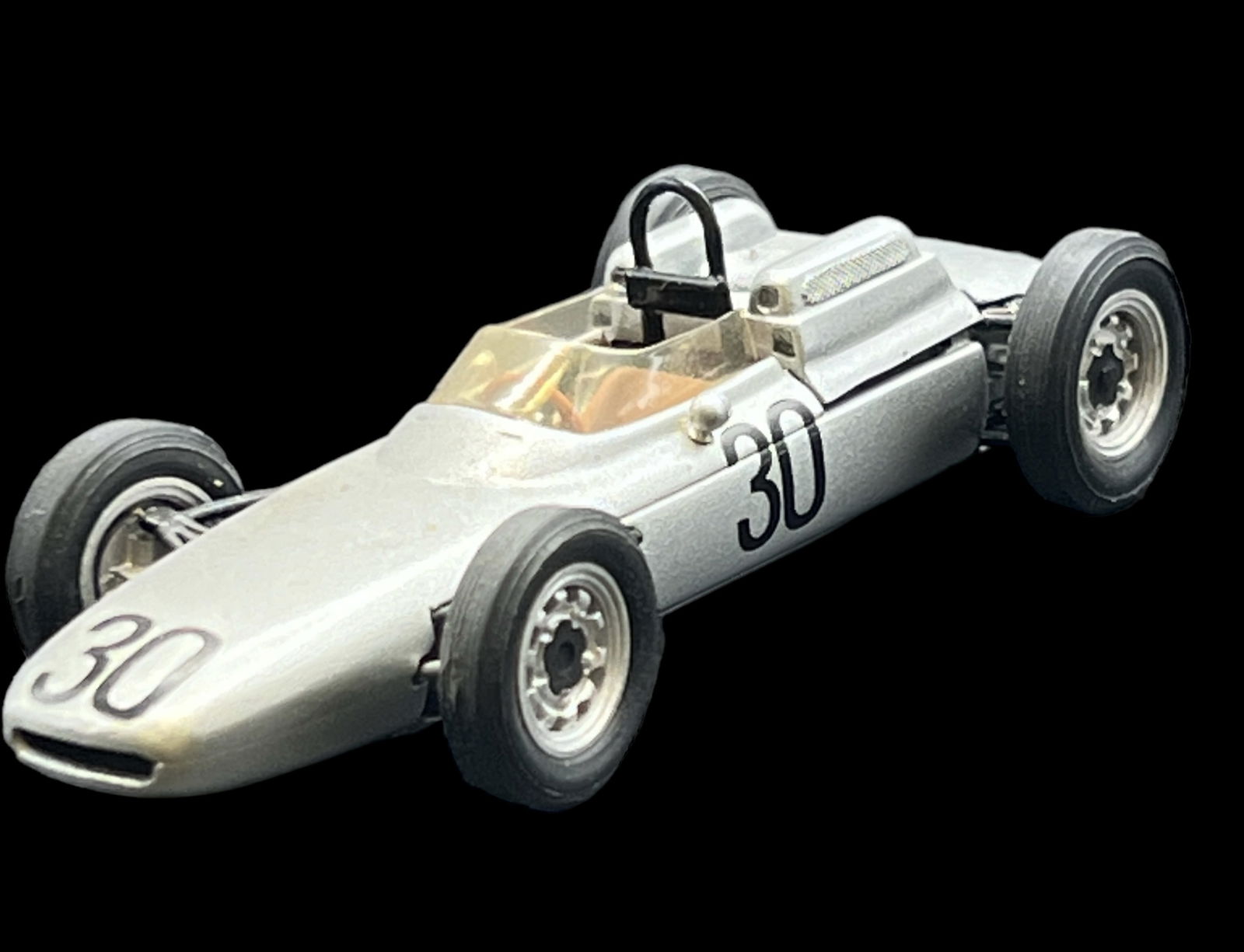 Vintage model car 1:43 Silver Porsche 804 scale racing CARS (1 of 9)