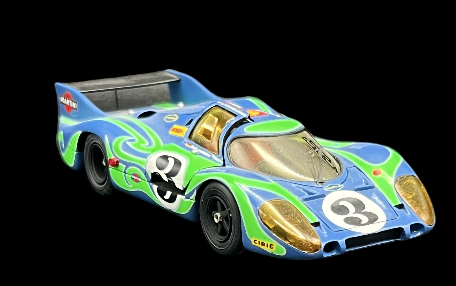 Vintage model car 1:43 Blue aqua Porsche 917 L buzz Lockwood: PROVENANCE - John Michael Frankenheimer was an American film and television director known for social dramas and action/suspense films. Among his credits were Birdman of Alcatraz, The Manchurian Candi