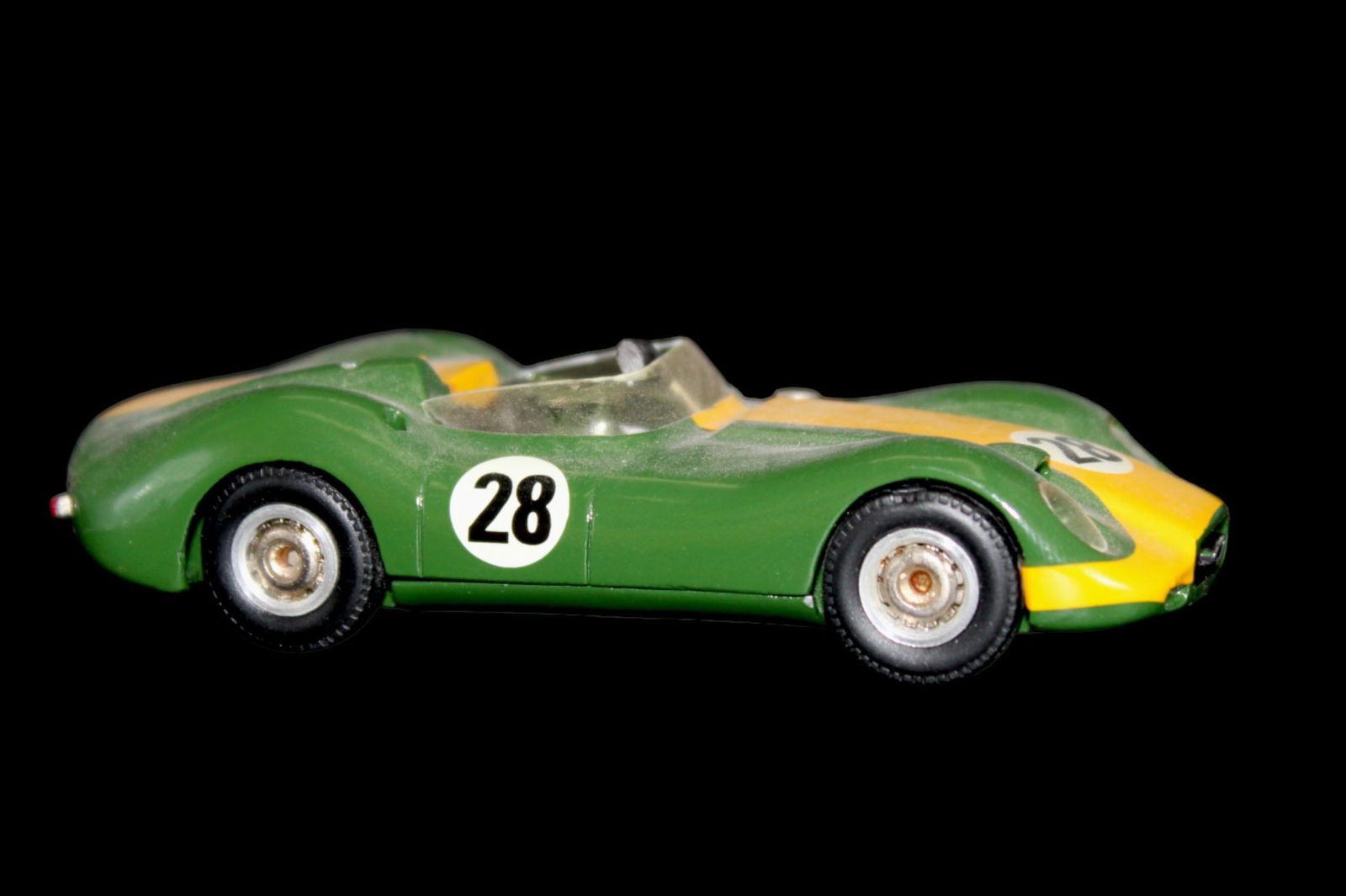 Vintage model car 1:43 GREEN YELLOW JAGUAR WRKII '58 WESTERN KITS: PROVENANCE - John Michael Frankenheimer was an American film and television director known for social dramas and action/suspense films. Among his credits were Birdman of Alcatraz, The Manchurian Candi