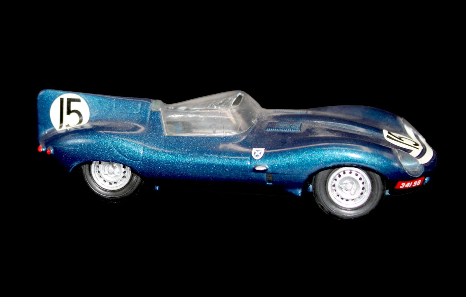Vintage model car 1:43 Blue Jaguar D Type PM (1 of 7)