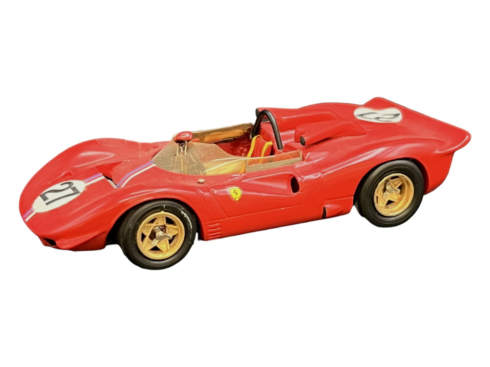 Vintage model car 1:43 red Ferrari 350 Can-Am Laguna Seca: PROVENANCE - John Michael Frankenheimer was an American film and television director known for social dramas and action/suspense films. Among his credits were Birdman of Alcatraz, The Manchurian Candi