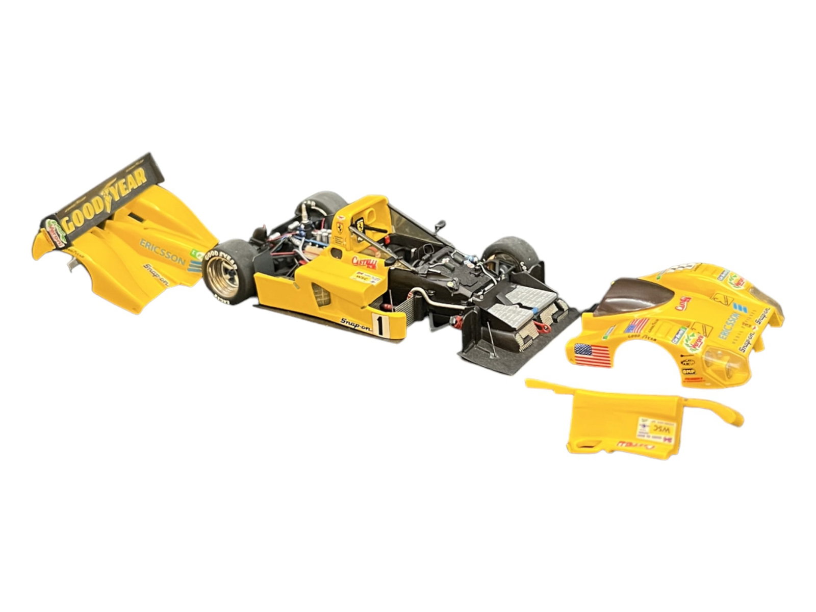 Vintage model car 1:43 yellow 1 Ferrari, 333 SP leMans: PROVENANCE - John Michael Frankenheimer was an American film and television director known for social dramas and action/suspense films. Among his credits were Birdman of Alcatraz, The Manchurian Candi