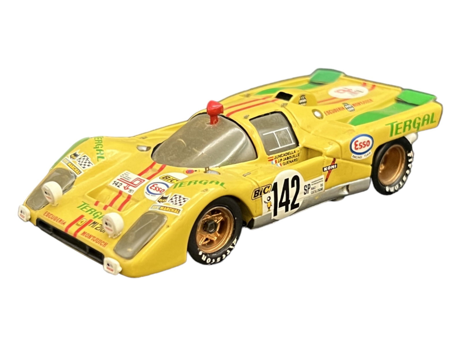 Vintage model car 1:43 yellow 142 Ferrari 512 MPA: PROVENANCE - John Michael Frankenheimer was an American film and television director known for social dramas and action/suspense films. Among his credits were Birdman of Alcatraz, The Manchurian Candi