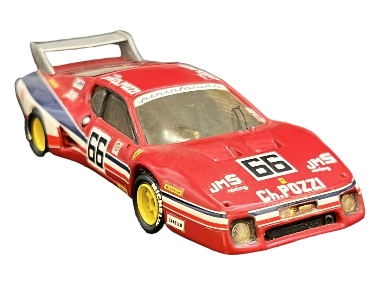 Vintage model car 1:43 RED 66 Ferrari BB 512 LE MANS 81 AMR (1 of 12)
