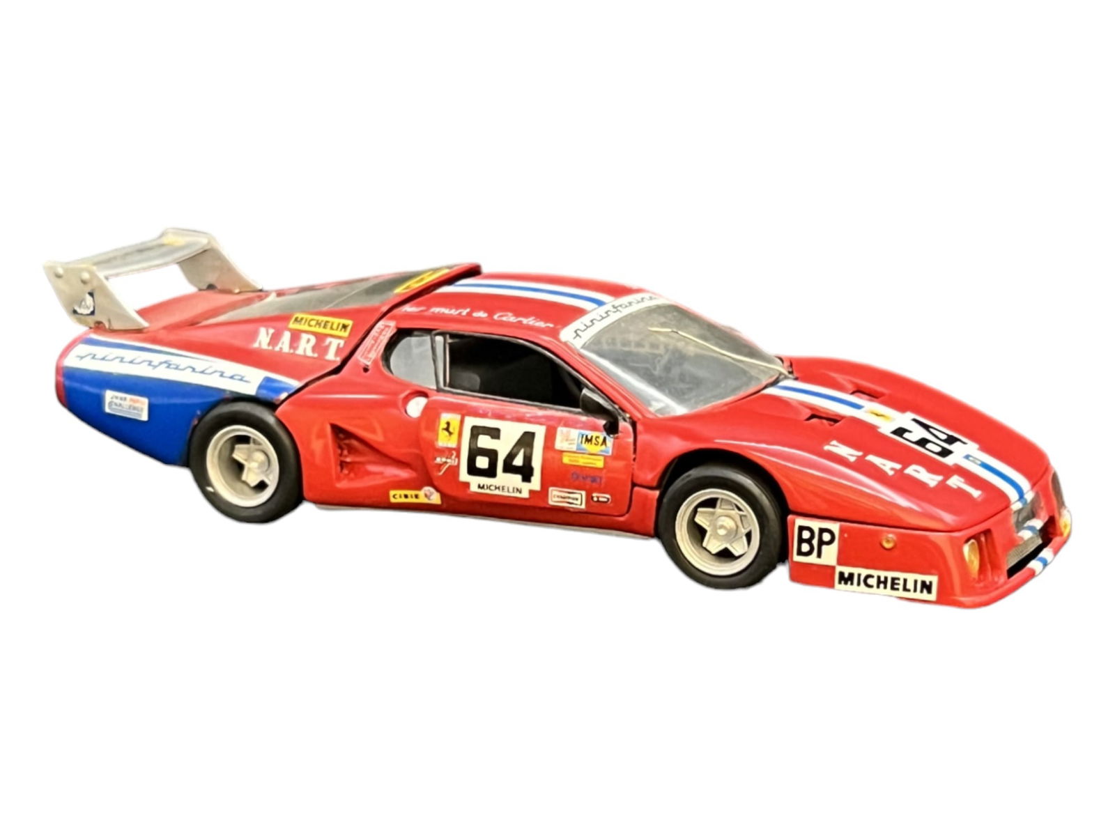 Vintage model car 1:43 64 red Ferrari BB 512 LE MANS 79 AMR: PROVENANCE - John Michael Frankenheimer was an American film and television director known for social dramas and action/suspense films. Among his credits were Birdman of Alcatraz, The Manchurian Candi