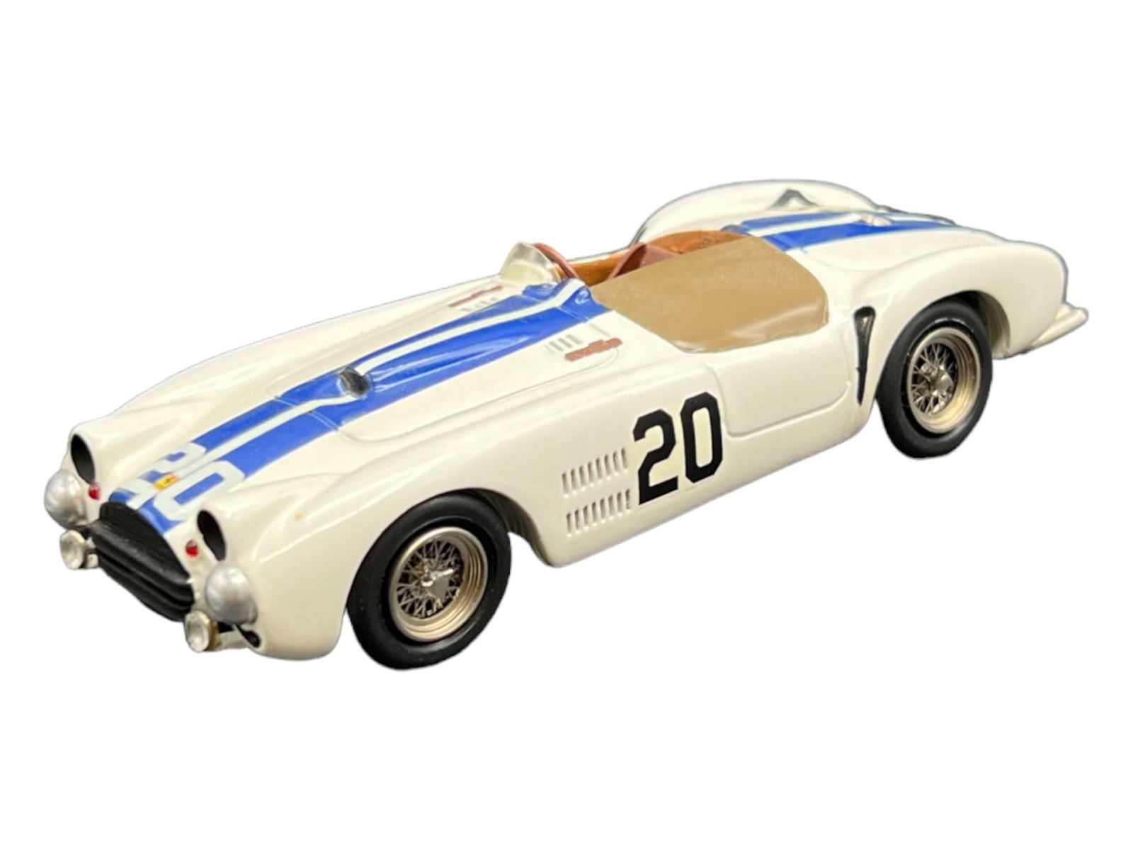 Vintage model car 1:43 Scale White Ferrari 375 cunningham 54 BBR (1 of 6)