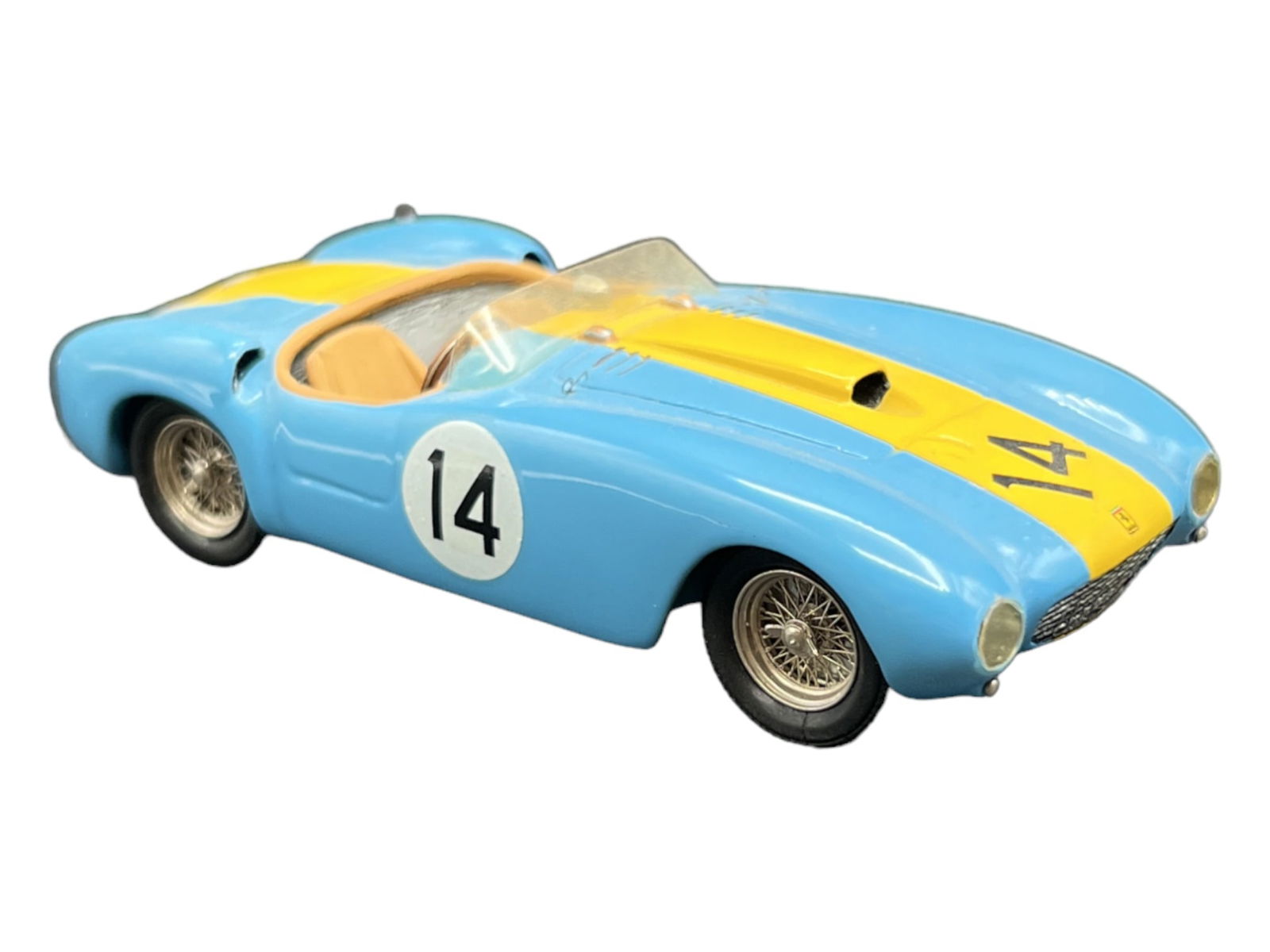Vintage model car 1:43 Scale Blue Yellow Ferrari 375 MM Starter (1 of 6)