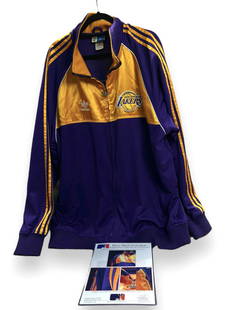 2007-2008 Los Angeles Lakers Kobe Bryant Photo Matched Game Worn Warm Up Jersey: A very rare one of a kind 2007-2008 Los Angeles Lakers Kobe Bryant Photo Matched Game Worn Warm Up Jersey. An apparent match of Kobe Bryant on December 9, at Staples Center Los Angeles, CA. It feature