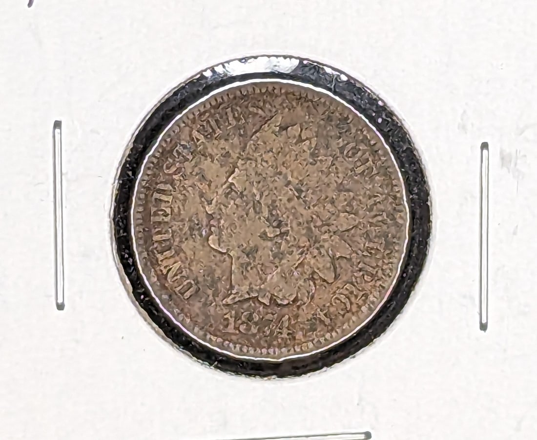1874 Indian Head Cent coin (1 of 2)