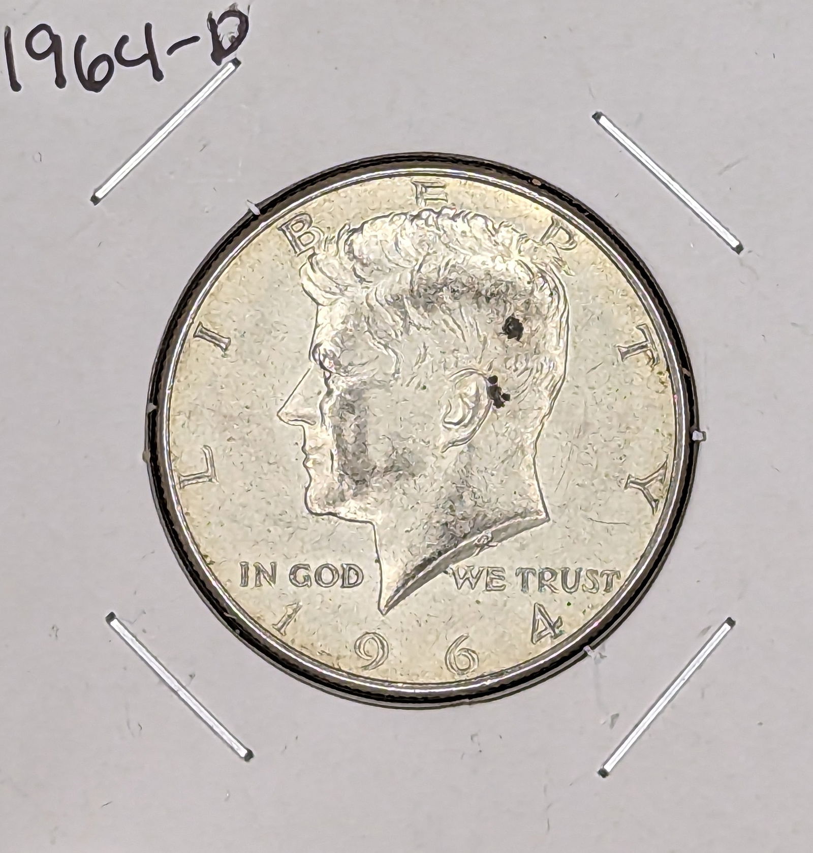 1964-D Kennedy Silver Half Dollar coin (1 of 2)