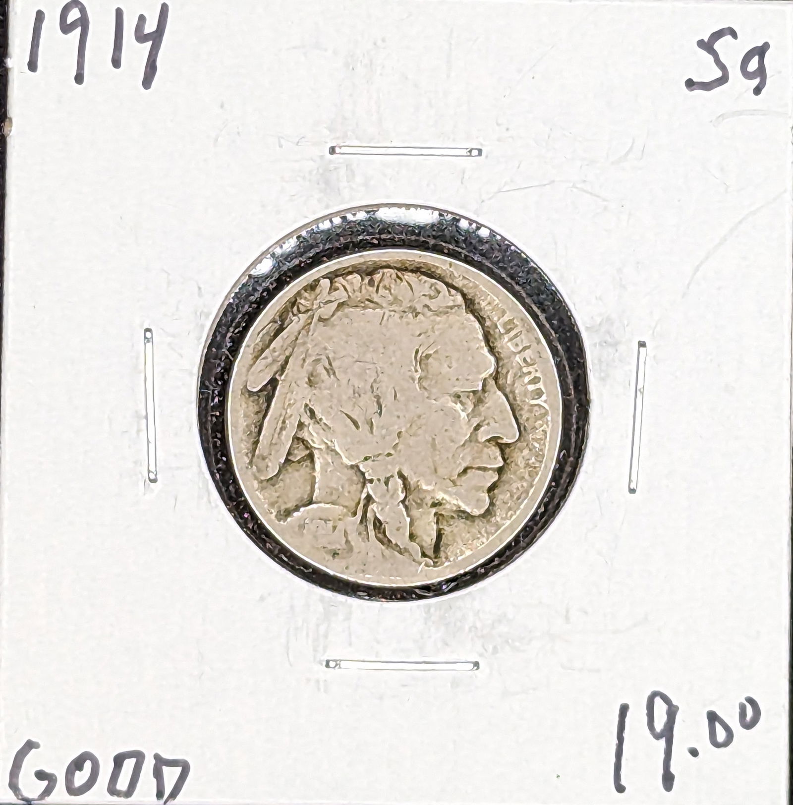 1914 Buffalo Nickel coin (1 of 2)