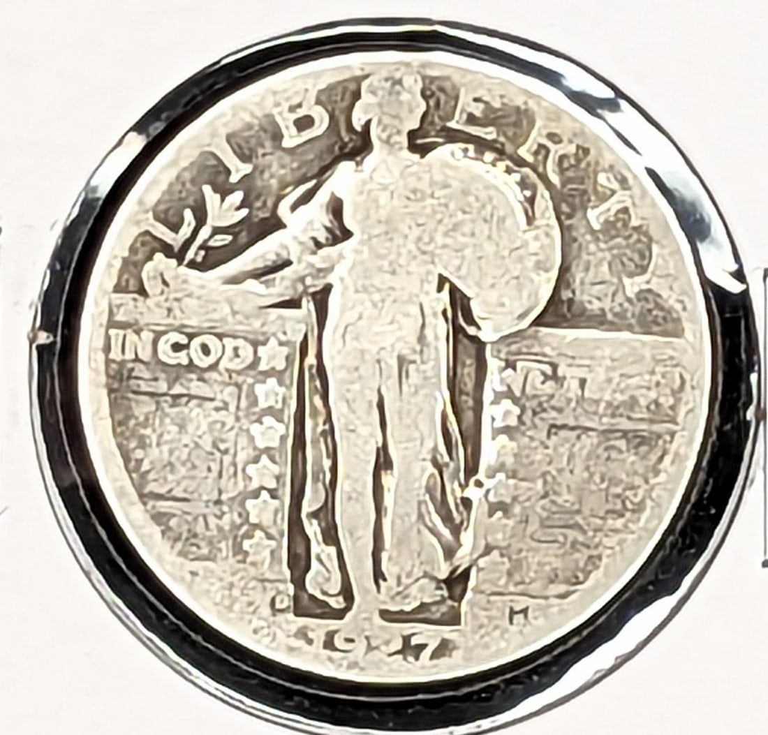 1927 Standing Liberty Silver Quarter coin (1 of 2)