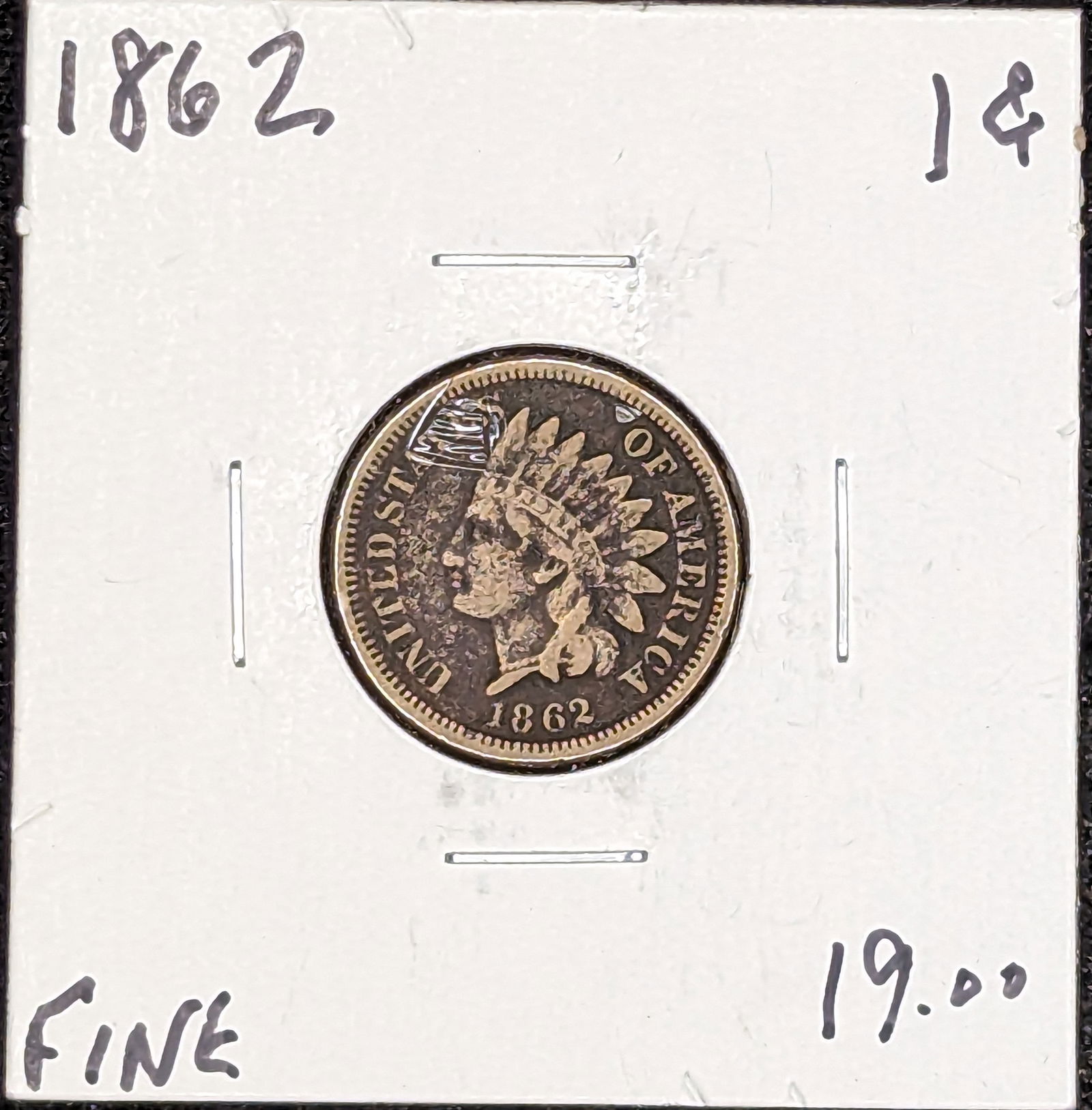 1862 Indian Head Cent coin (1 of 2)