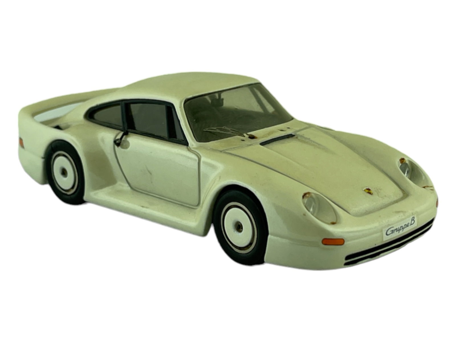 Vintage Model Car 1:43 White Porsche 911 Gruppe B Minichamps By Andre M Ruf France: Vintage Model Car 1:43 White Porsche 911 Gruppe B Minichamps By Andre M Ruf France