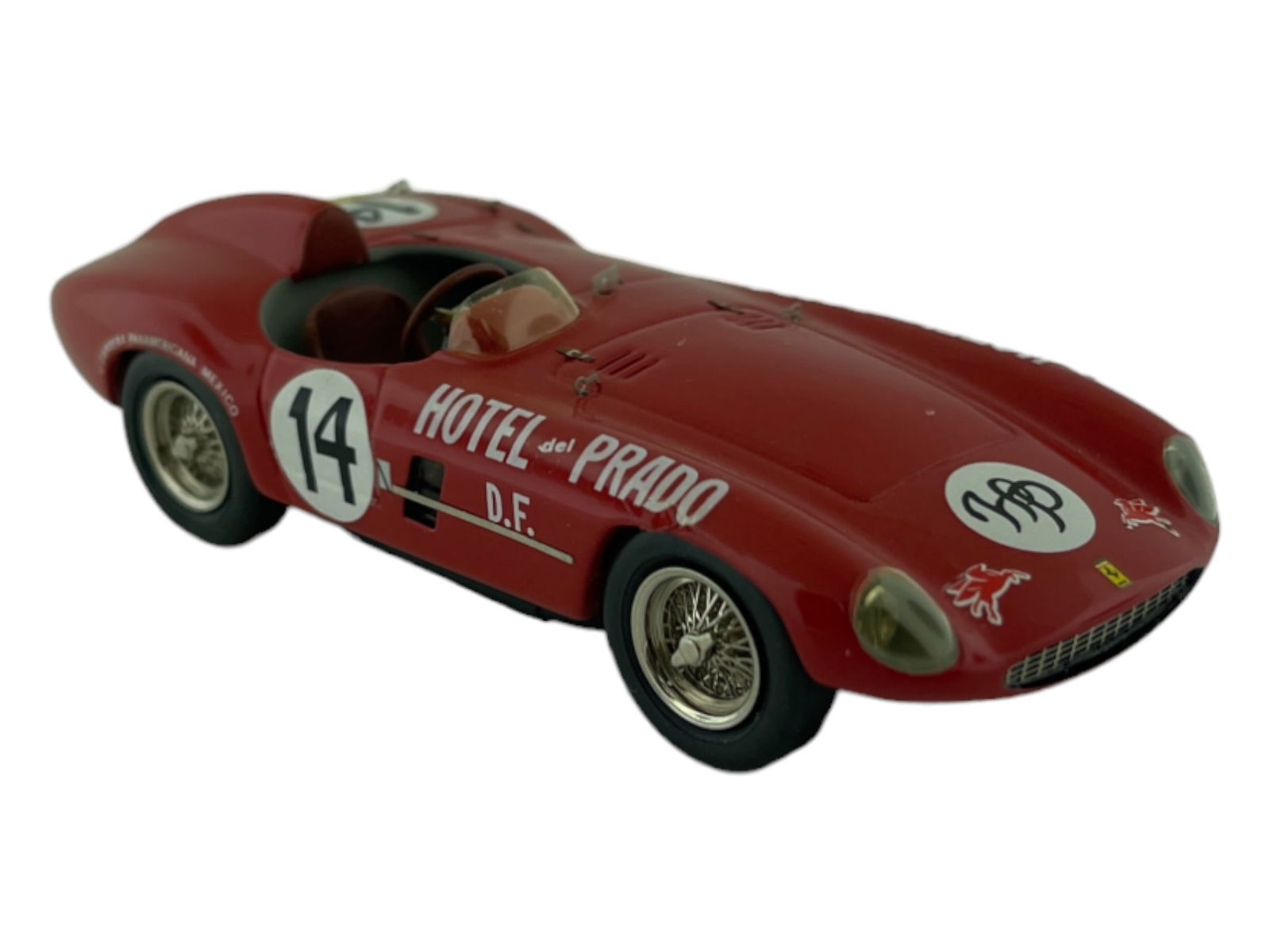 Vintage Model Car 1:43 Red Ferrari 750 Manza 1954 Project 43 by B.B.R. - Italy (1 of 6)