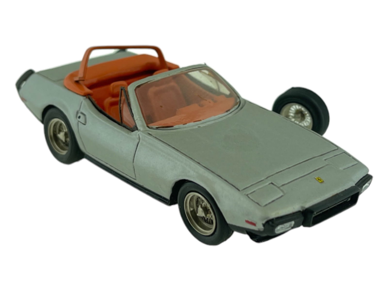 Vintage Model Car 1:43 Silver Ferrari "Spider Nart" 1974 "Steve McQueen" Signed J.F. (1 of 4)