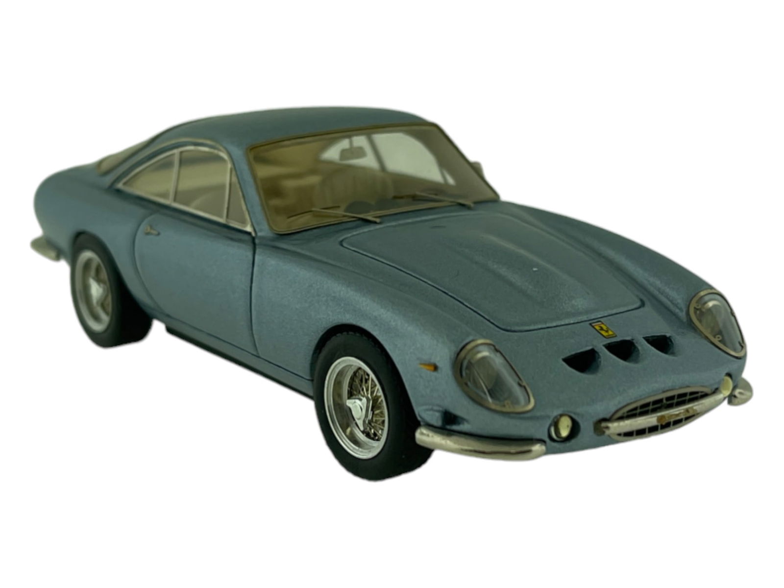 Vintage Model Car 1:43 Light Blue Ferrari GTO J.F. (1 of 5)