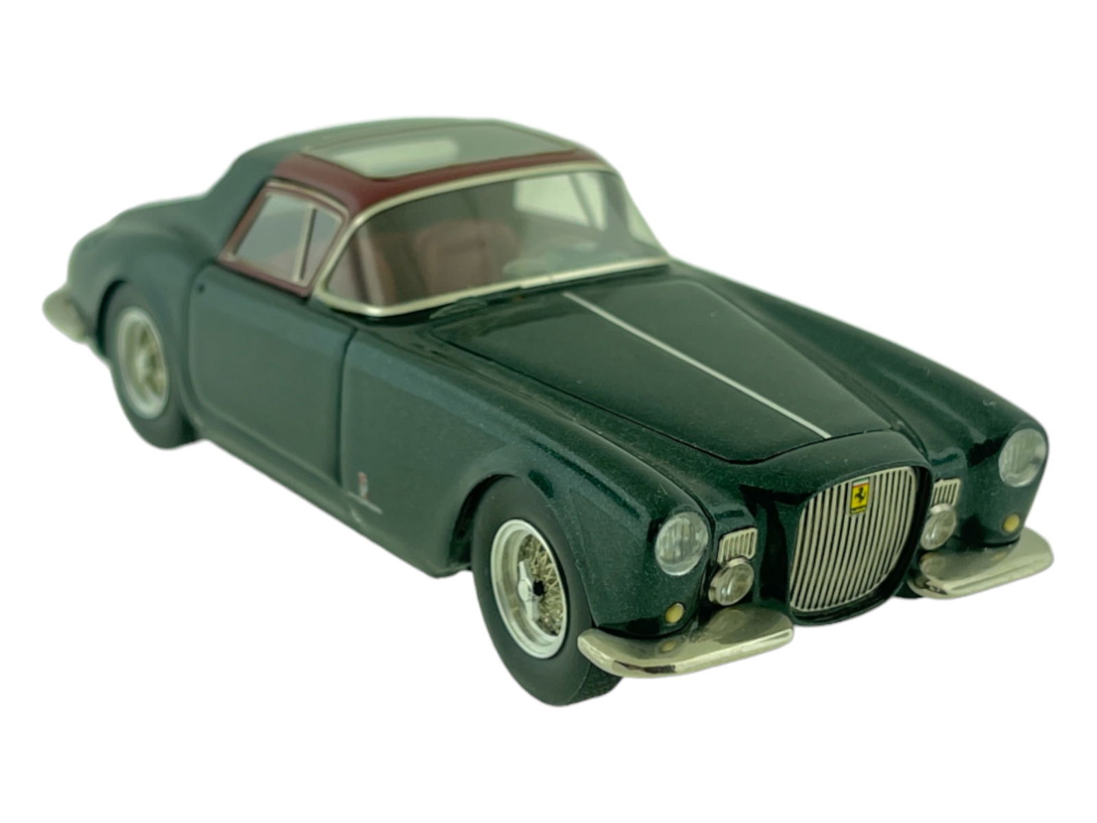Vintage Model Car 1:43 Dark Green Ferrari 375 AM Salone DI Torino 1955 BBR - Italy (1 of 5)