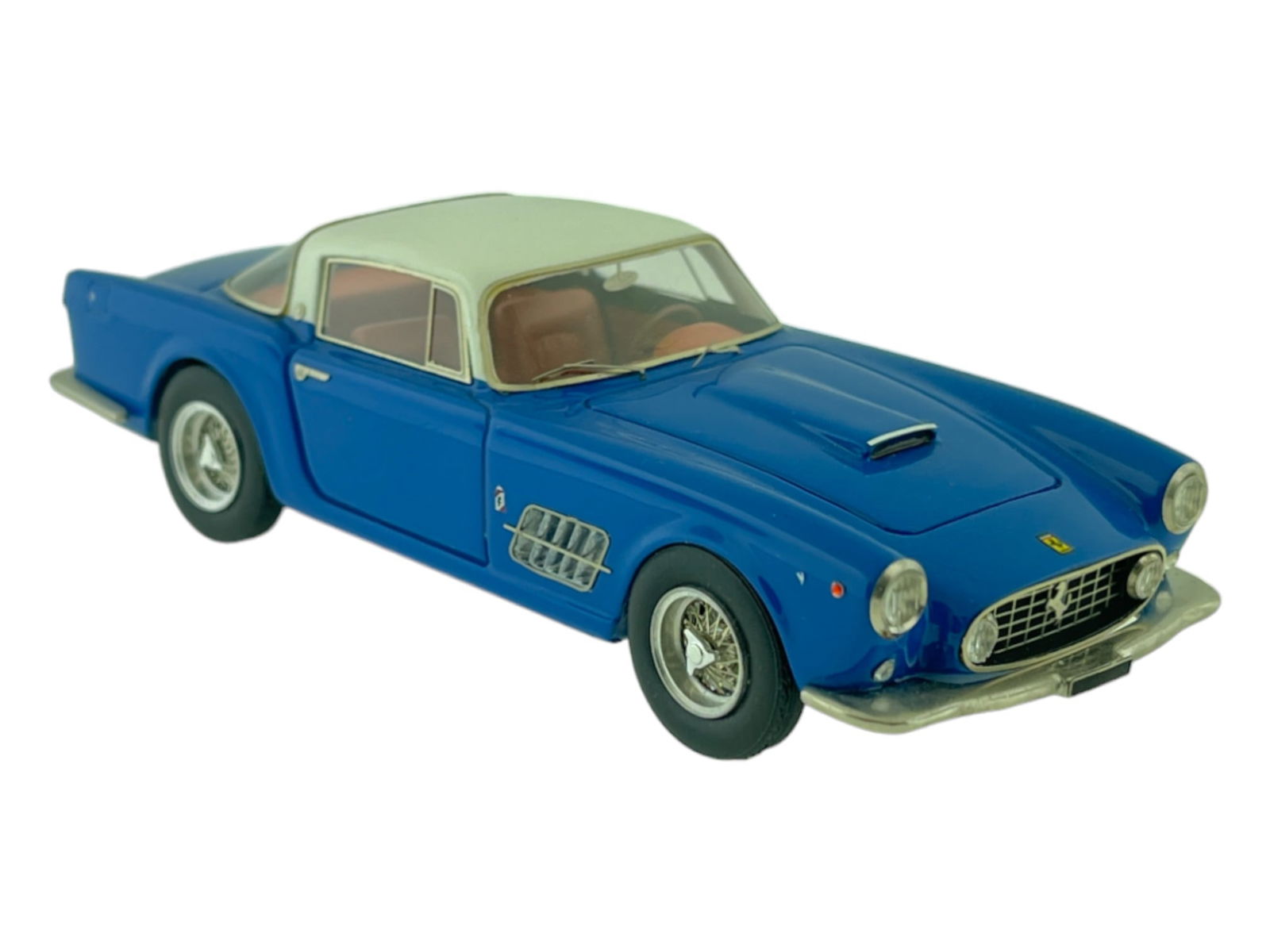 Vintage Model Car 1:43 Blue/White Ferrari 410 Super America 1956 (1 of 5)
