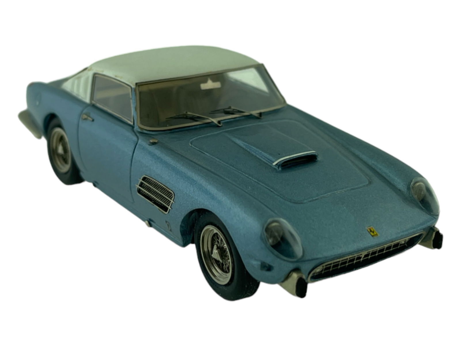 Vintage Model Car 1:43 White/Light Blue Ferrari Superfast 4.9 BBR - Italy (1 of 5)