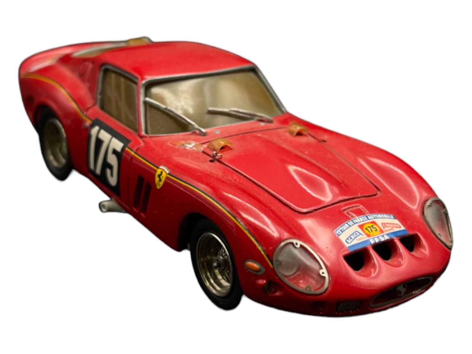 Vintage Model Car 1:43 Red 175 Ferrari "Nostalgia" One GTO - Andre M. Ruf 1978 Made in France (1 of 5)