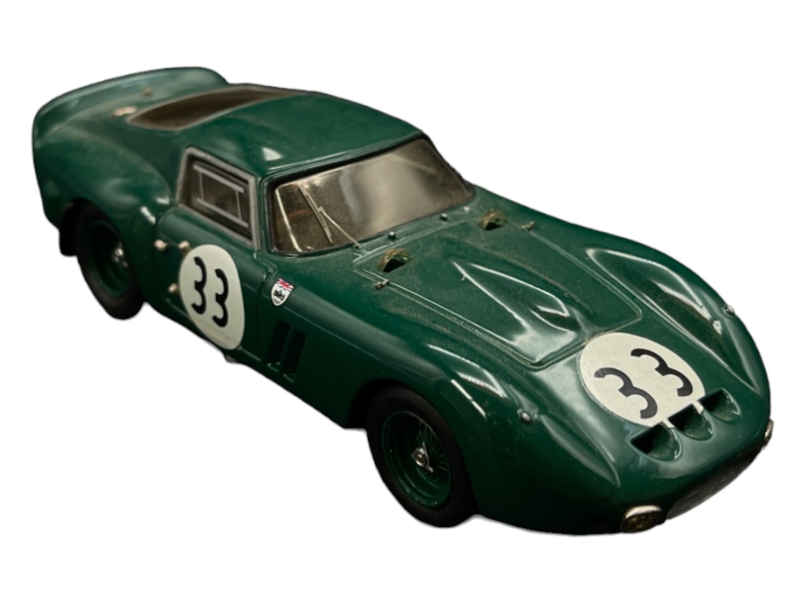 Vintage Model Car 1:43 Green 33 Ferrari GTO Piper-Sutclife Spa 1965 Series 500 Andre M. Ruf France (1 of 5)