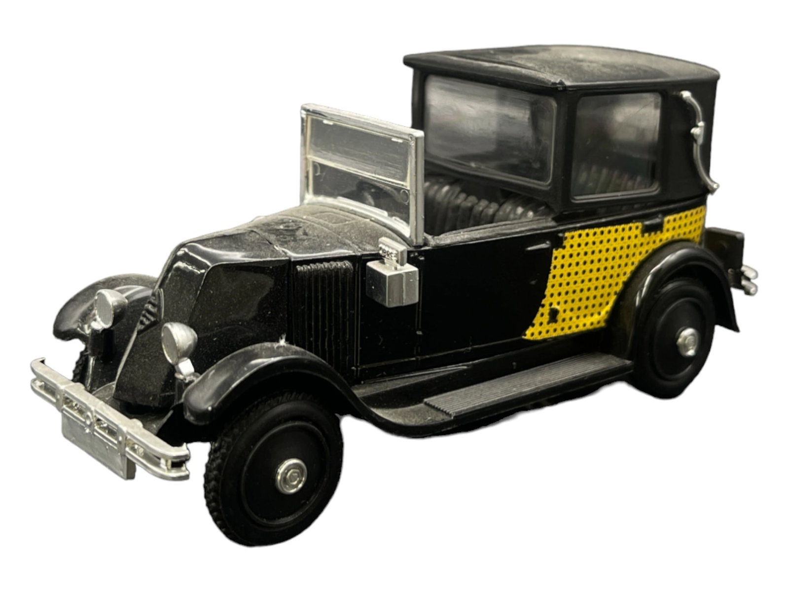 Vintage Model Car 1:43 Blakc Renault 1927 Blicar: Vintage Model Car 1:43 Blakc Renault 1927 Blicar