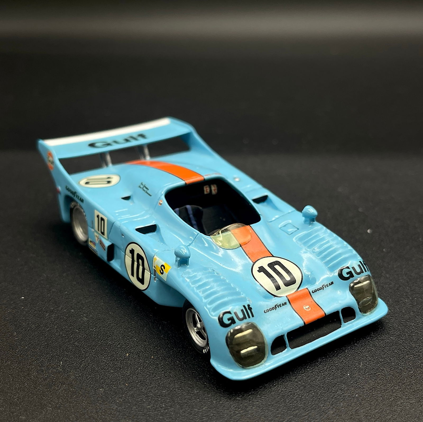 Vintage Model Car 1:43 Light Blue Gulf GR8 Le mans 1975 - D.A.N. (1 of 5)