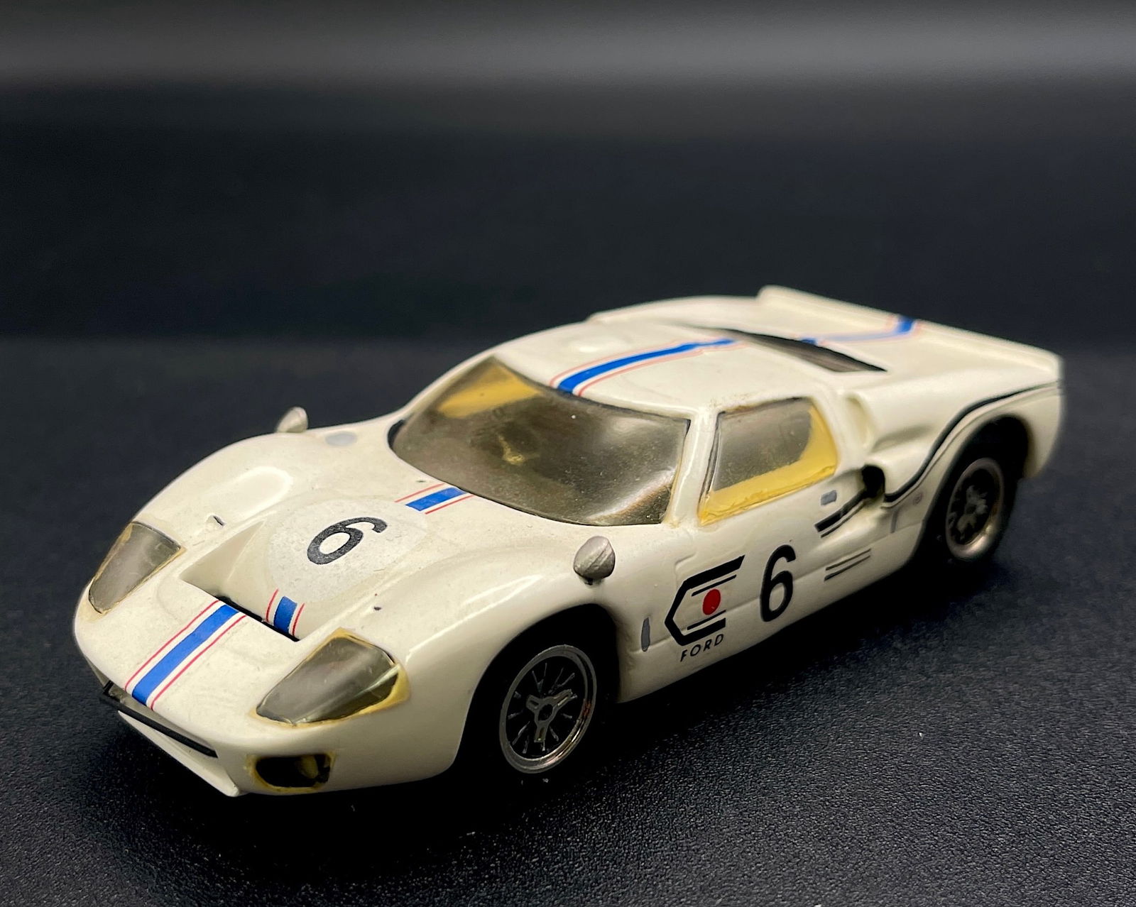 Vintage Model Car 1:43 White Ford MKII B Le Mans 1967 Tenariv: Vintage Model Car 1:43 White Ford MKII B Le Mans 1967 Tenariv