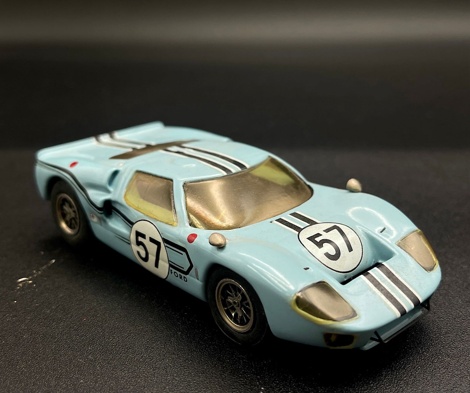 Vintage Model Car 1:43 Light Blue Ford MKII B Le Mans 1967 Tenariv: Vintage Model Car 1:43 Light Blue Ford MKII B Le Mans 1967 Tenariv