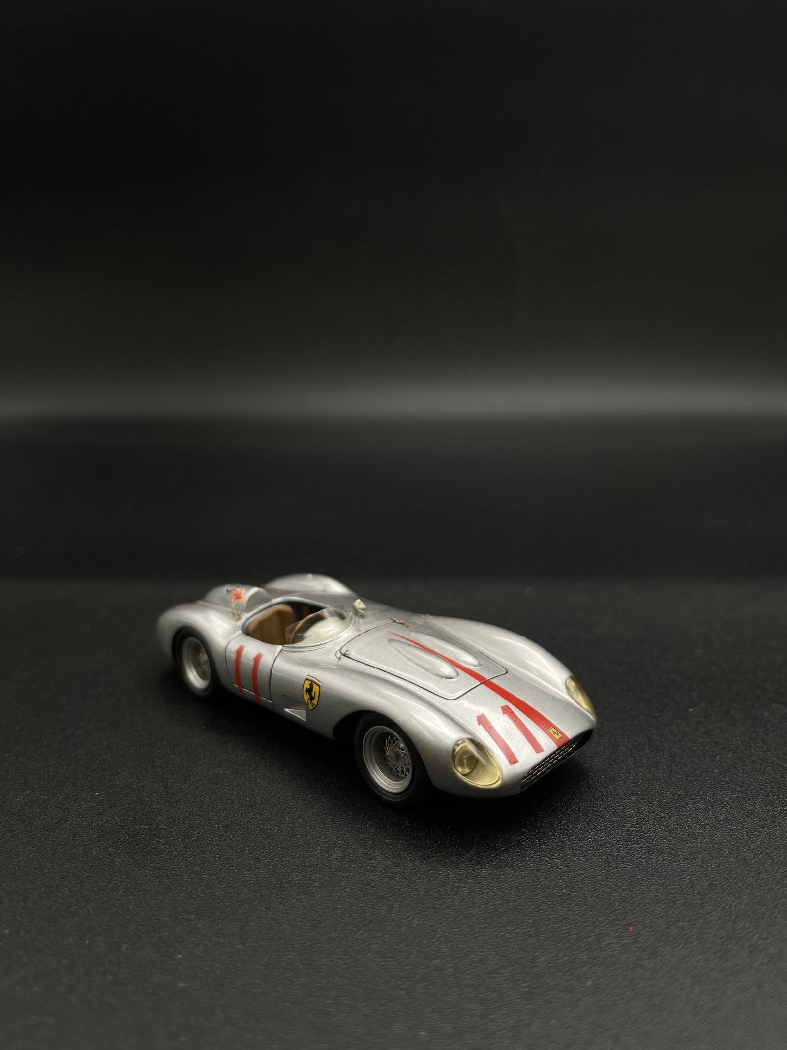 Vintage Model Car 1:43 Silver Ferrari 500 TRC Mini Delta 02 Buzz Lockwood (1 of 5)