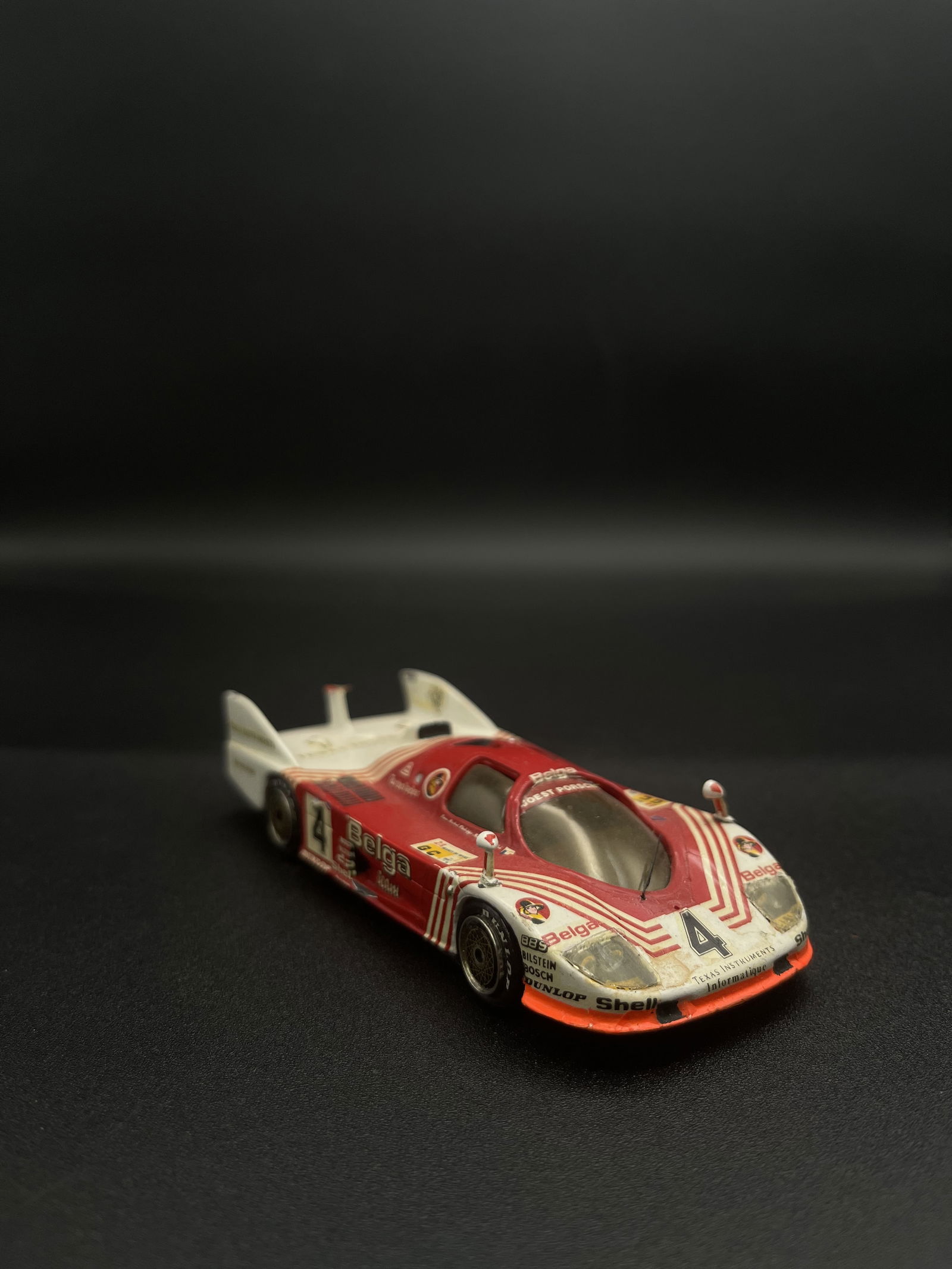 Vintage Model Car 1:43 Red/White #4 Porsche 936 - C Belga 24h Du Mans 1982 Mini Racing (1 of 5)