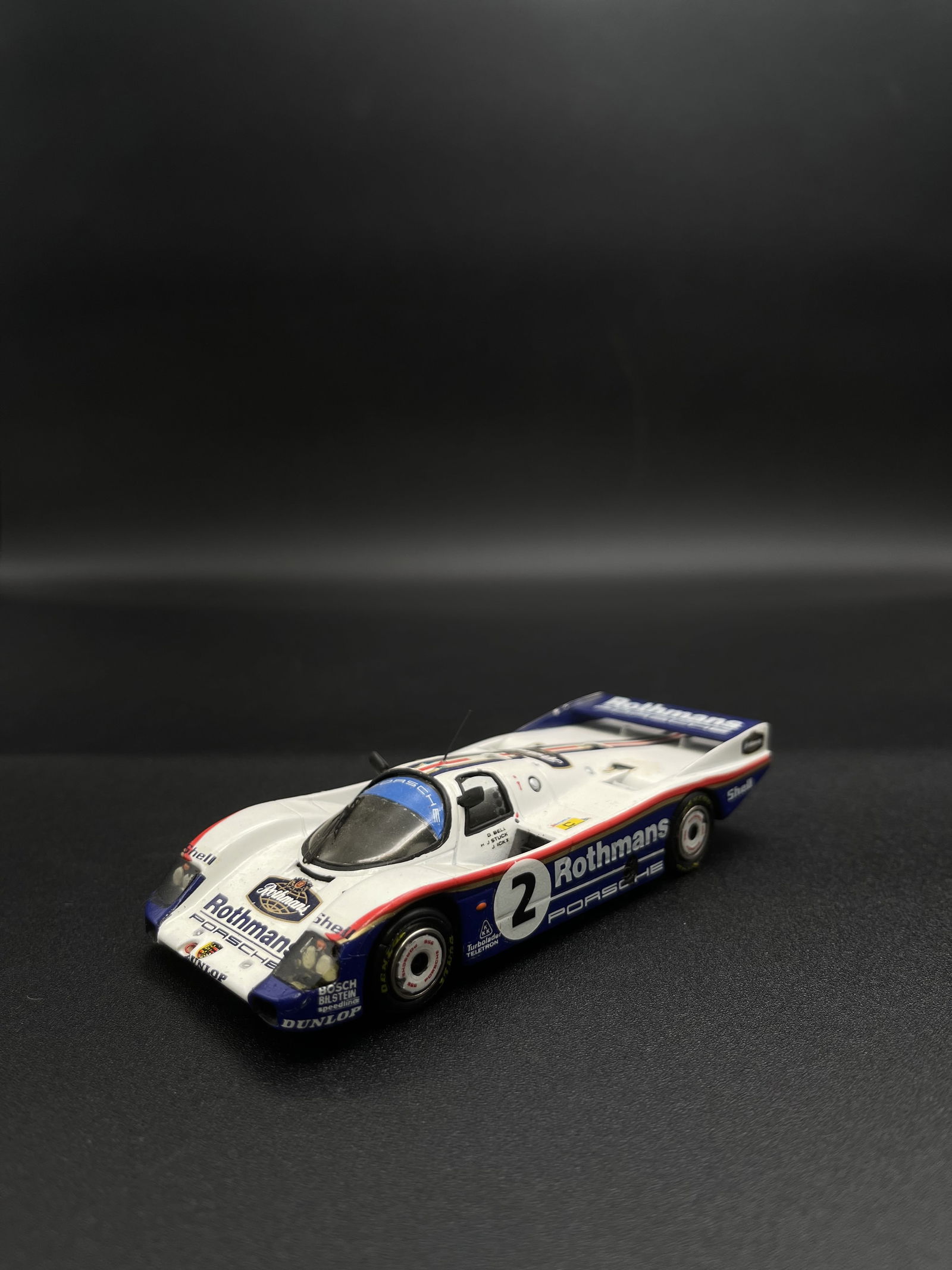 Vintage Model Car 1:43 White/Blue #2 Rothmans Porsche 962 Starter by Goupille M. - France: Vintage Model Car 1:43 White/Blue #2 Rothmans Porsche 962 Starter by Goupille M. - France