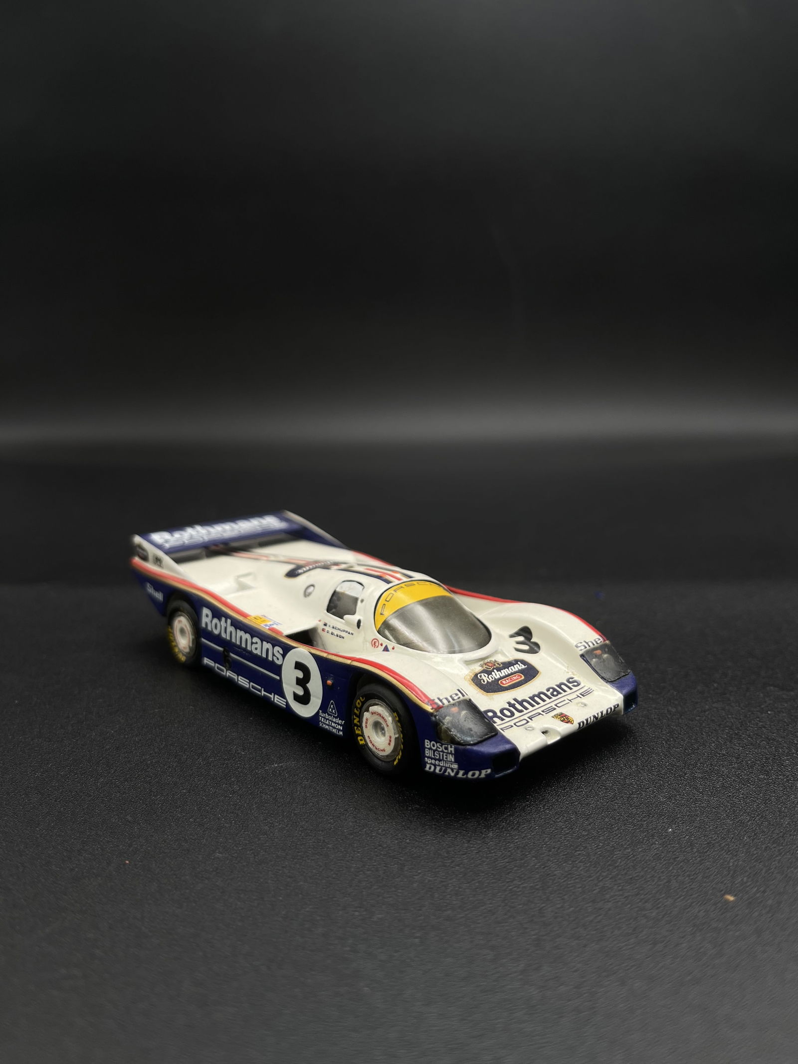 Vintage Model Car 1:43 White #3 Rothmans Porsche 962 Starter By Goupille M. - France (1 of 5)