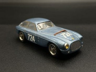 Vintage Model Car 1:43 Light Blue #724 Ferrari 195 S Mille Miglia 1950 (1 of 5)