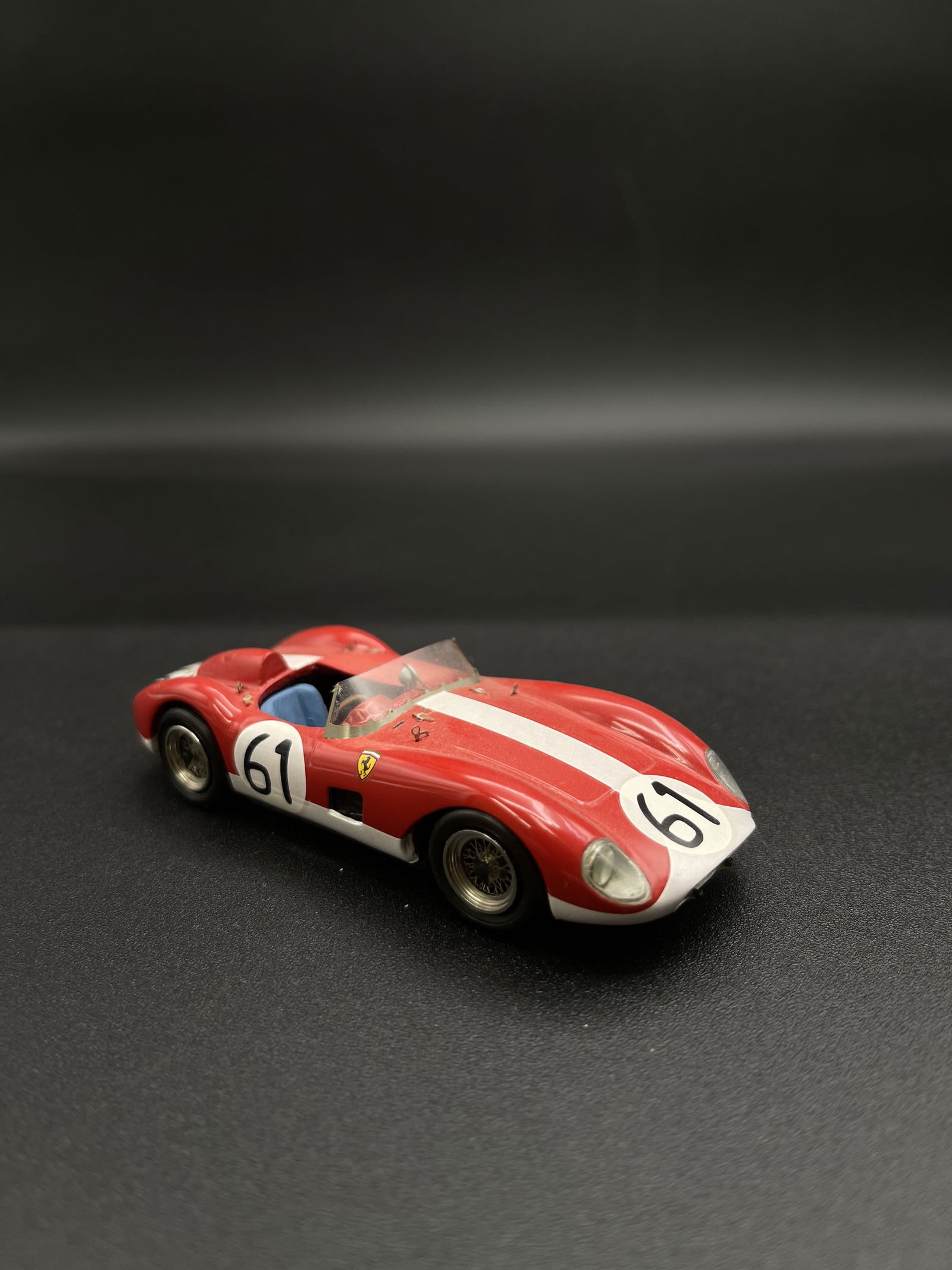 Vintage Model Car 1:43 Red/White #61 Ferrari 500 TRC 1957 (1 of 5)