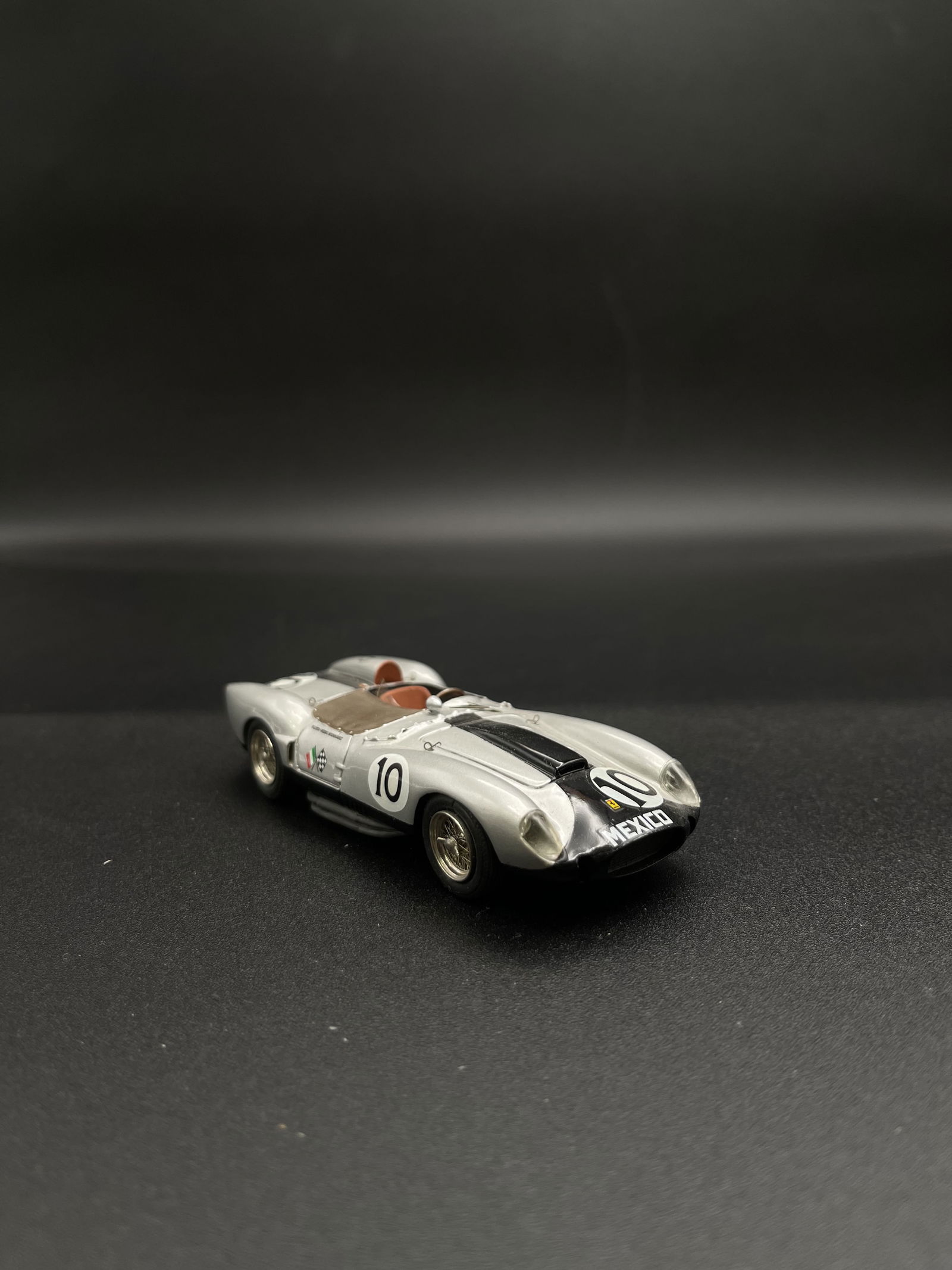 Vintage Model Car 1:43 Silver #10 Ferrari Testa Rossa Starter - France (1 of 5)