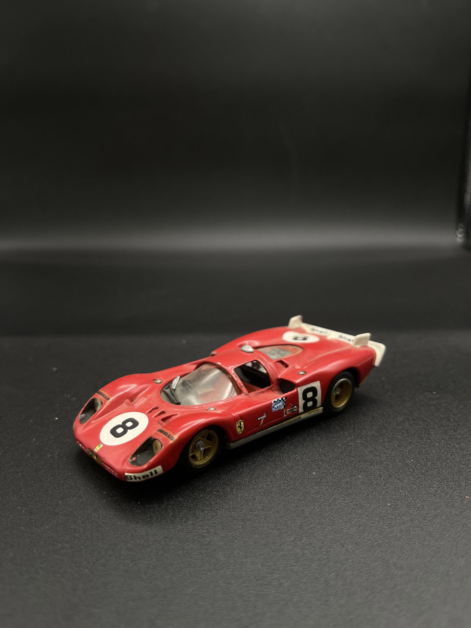 Vintage Model Car 1:43 Red #8 Ferrari 512 S Le Mans 190 Autostile: Vintage Model Car 1:43 Red #8 Ferrari 512 S Le Mans 190 Autostile
