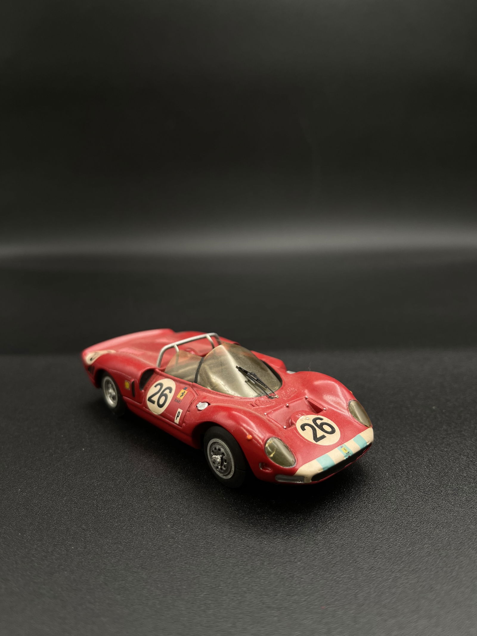 Vintage Model Car 1:43 Red #26 Ferrari 365 Daytona 66" Tenariv - France (1 of 5)