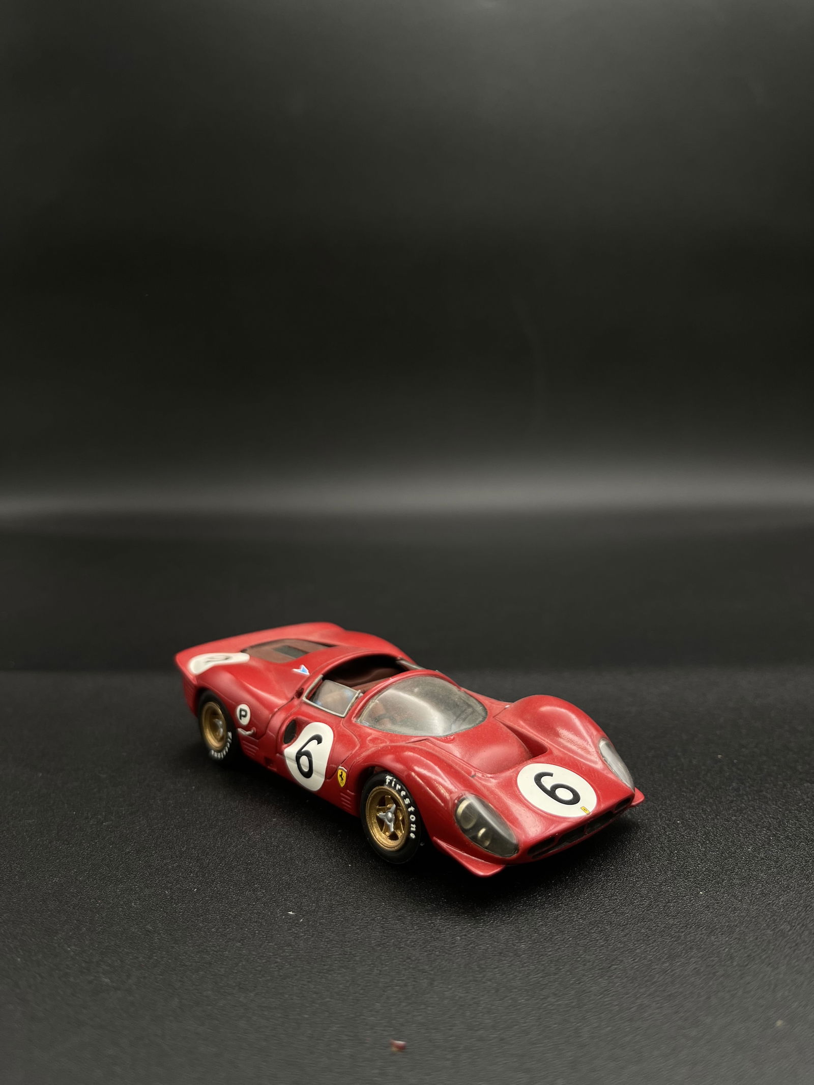 Vintage Model Car 1:43 Red #9 Ferrari 330 P4 Annecy Minitures By Andre M. Ruf - France (1 of 5)