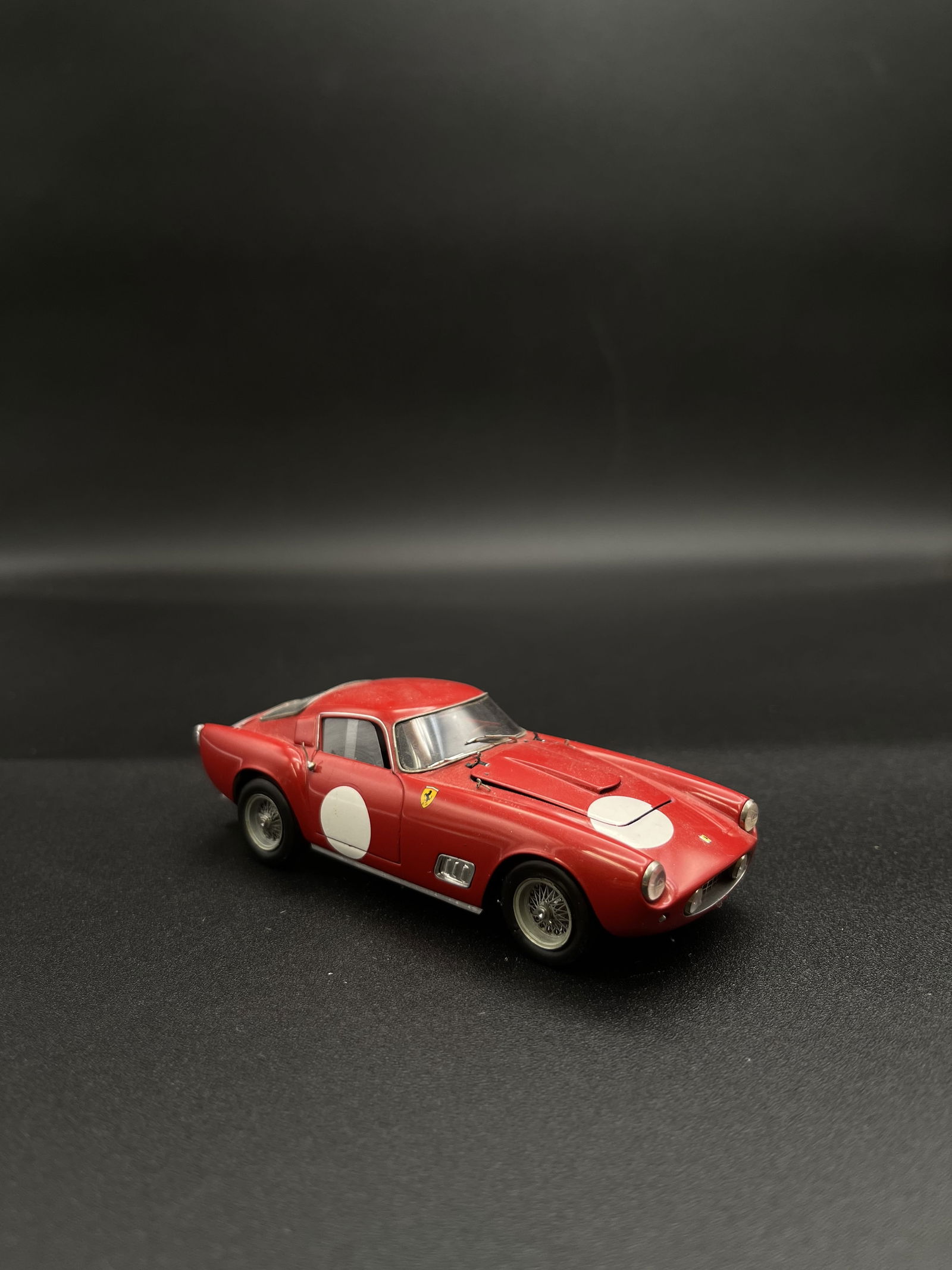 Vintage Model Car 1:43 Red/White Ferrari 250GT Signed "J. Brauer 87" (1 of 5)