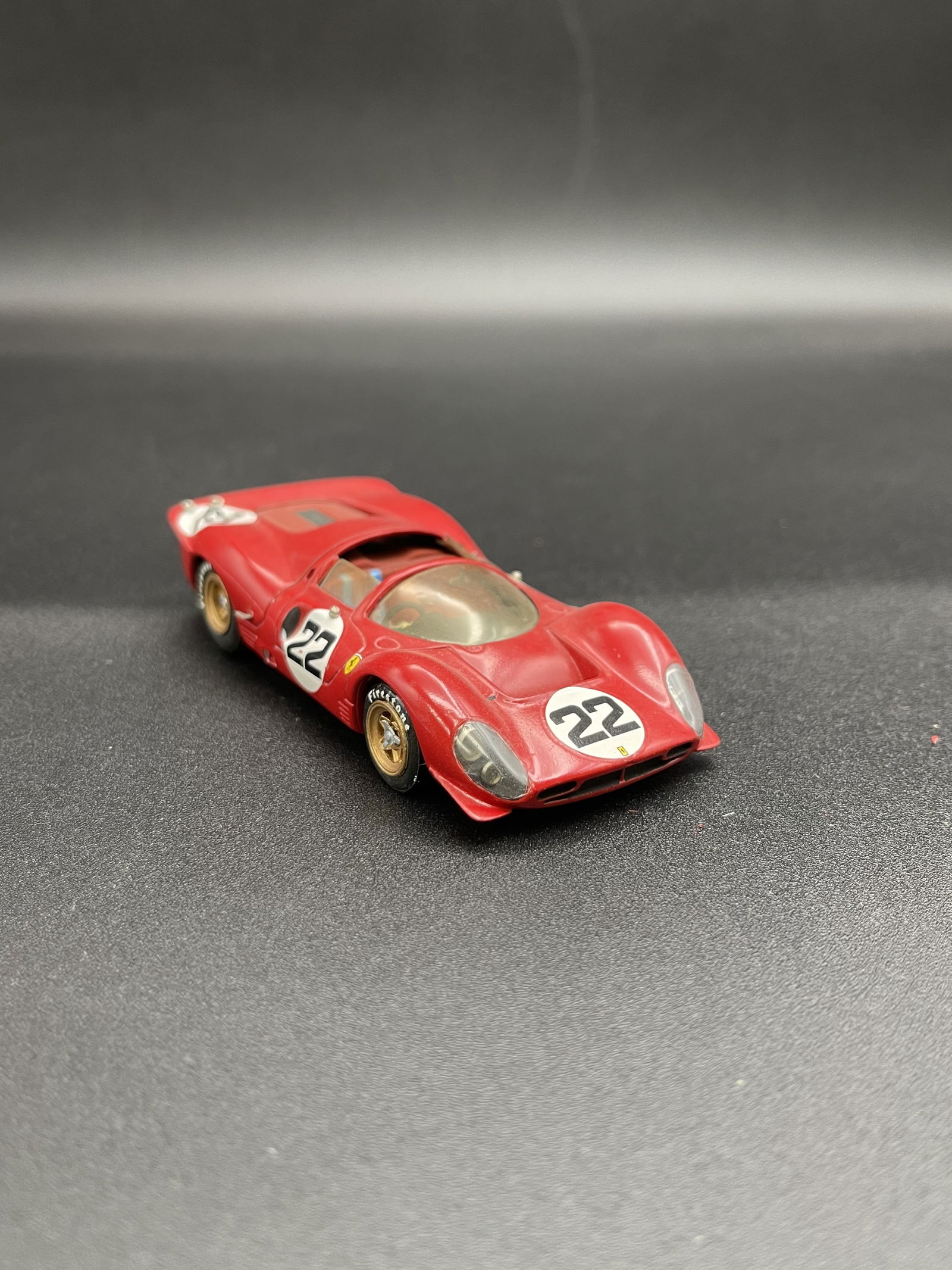 Vintage Model Car 1:43 Red #22 Ferrari 330 P4 Annecy Minitures Andre M. Ruf - France (1 of 5)