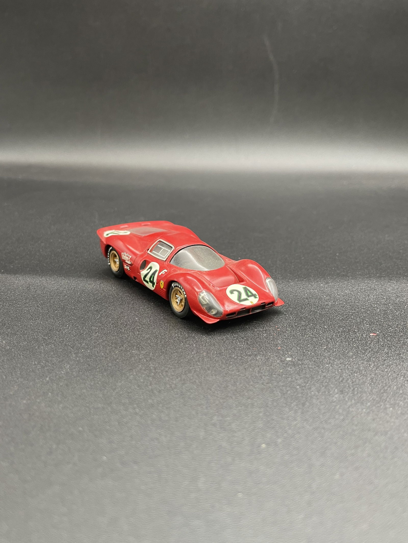 Vintage Model Car 1:43 Red #24 Ferrari 330 P4 Annecy Minitures Andre M. Ruf - France (1 of 5)