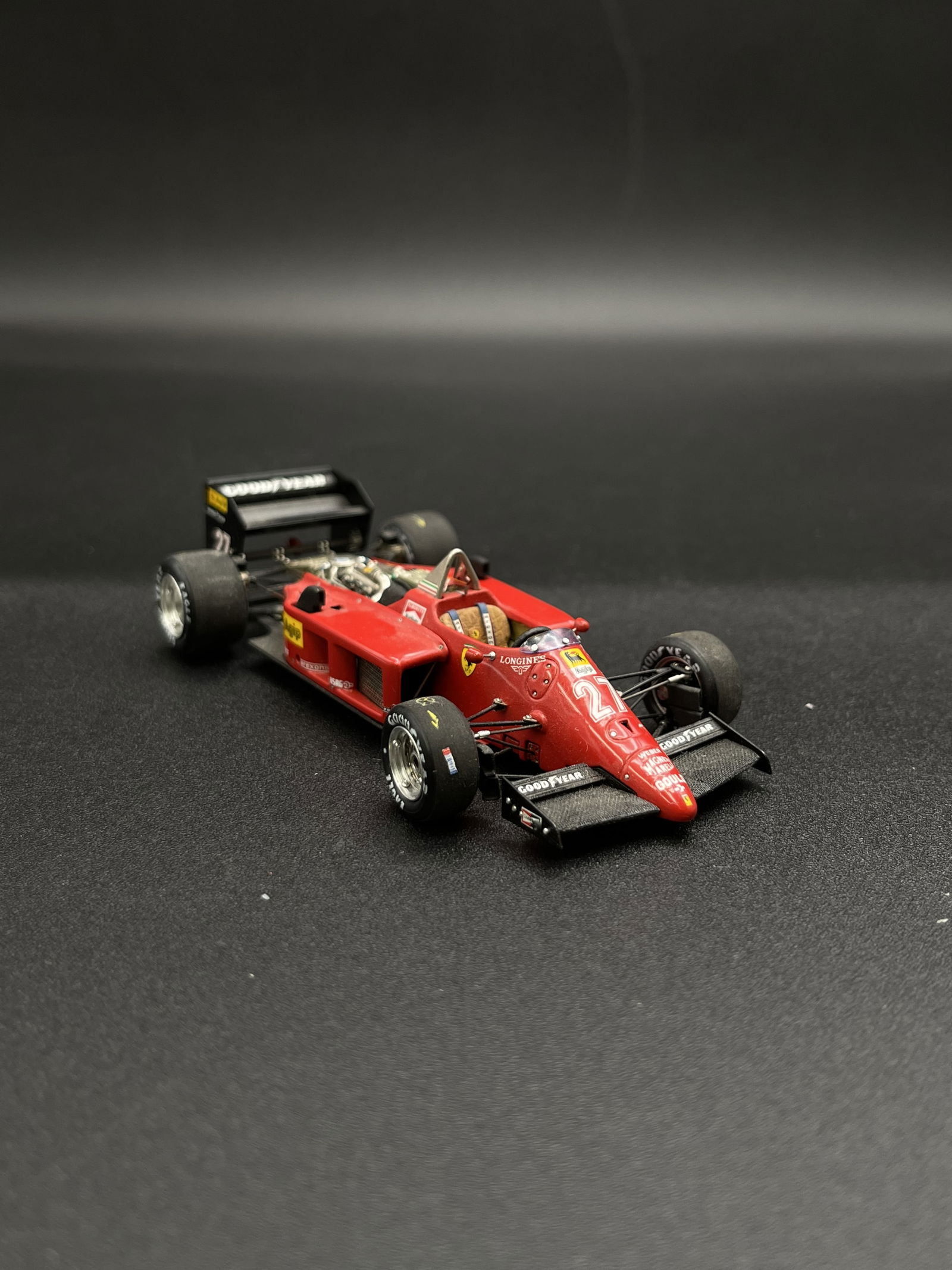 Vintage Model Car 1:43 Red #27 Ferrari 156/65 Signed Buzz Lockwood 3/90 (1 of 5)