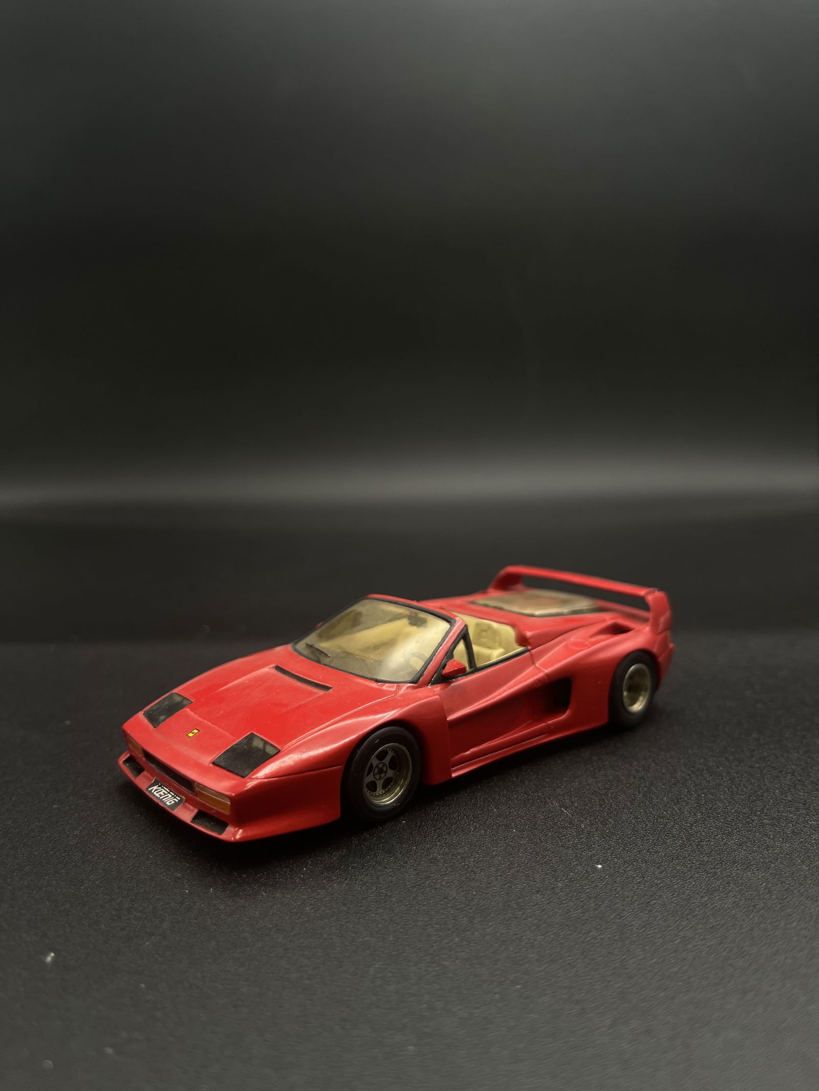 Vintage Model Car 1:43 Red Ferrari Testa Rossa Starter - France Signed (1 of 5)